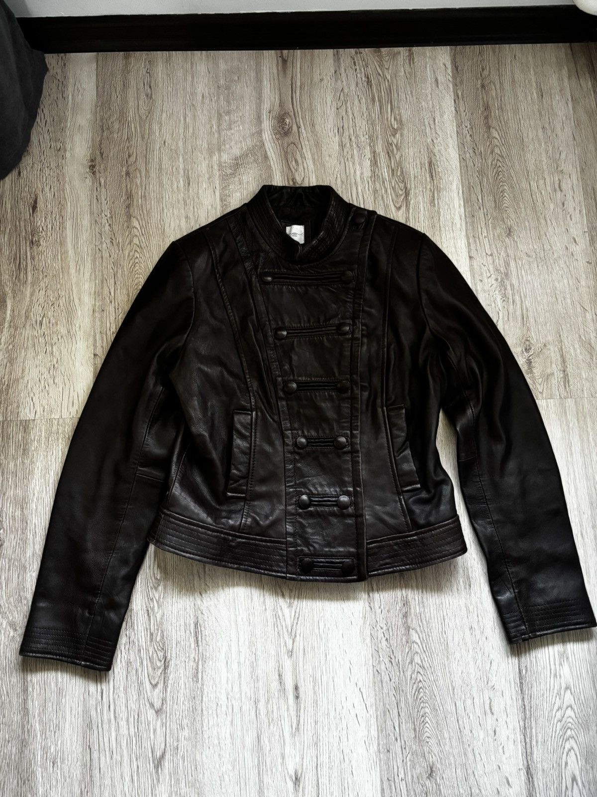 New Look Vintage Y2k old label new look brown leather jacket Size M / US 6-8 / IT 42-44 - 1 Thumbnail