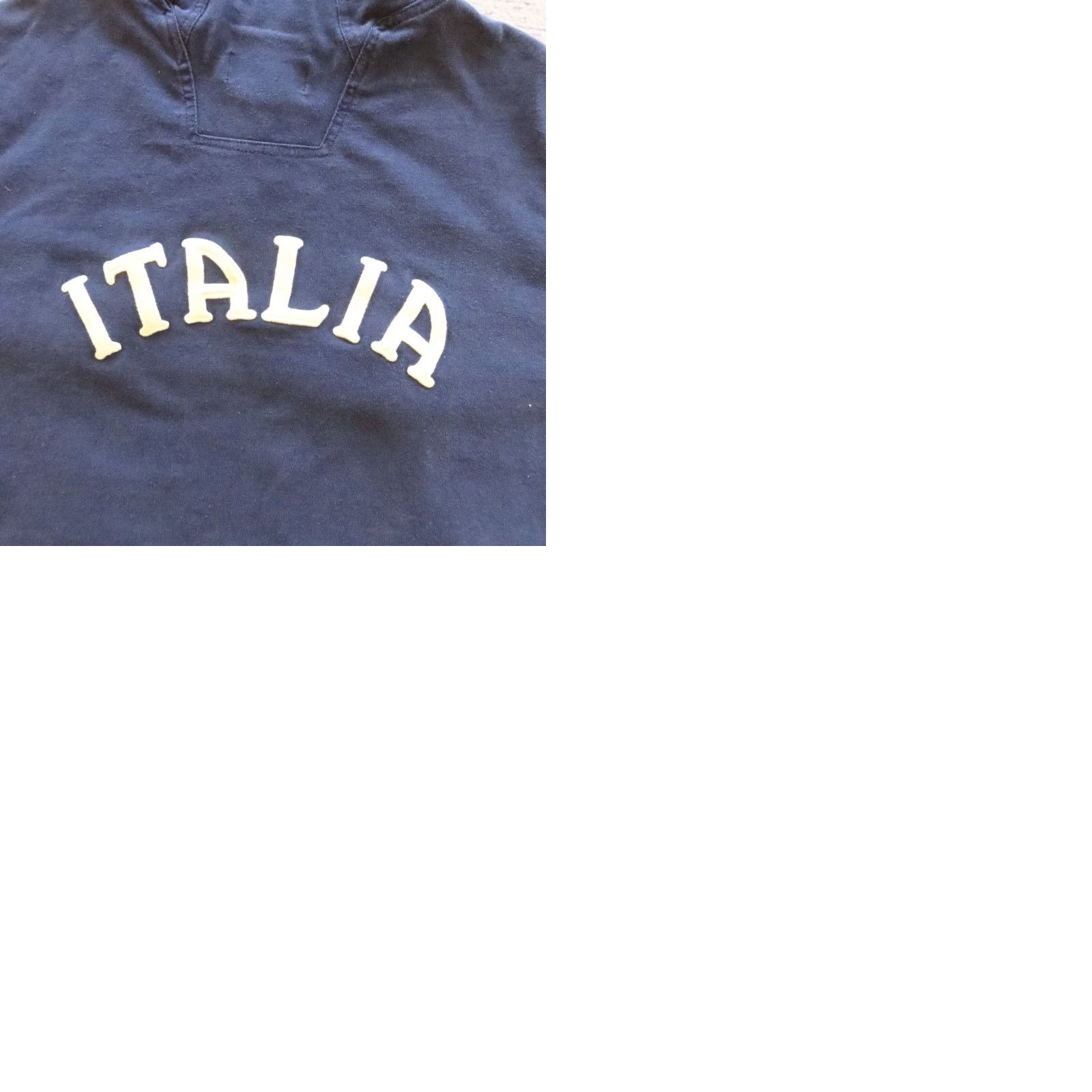Polo Ralph Lauren VINTAGE Polo Ralph Lauren Italia Hoodie Sweatshirt Men L Blue Pullover 90s Size US L / EU 52-54 / 3 - 10 Thumbnail