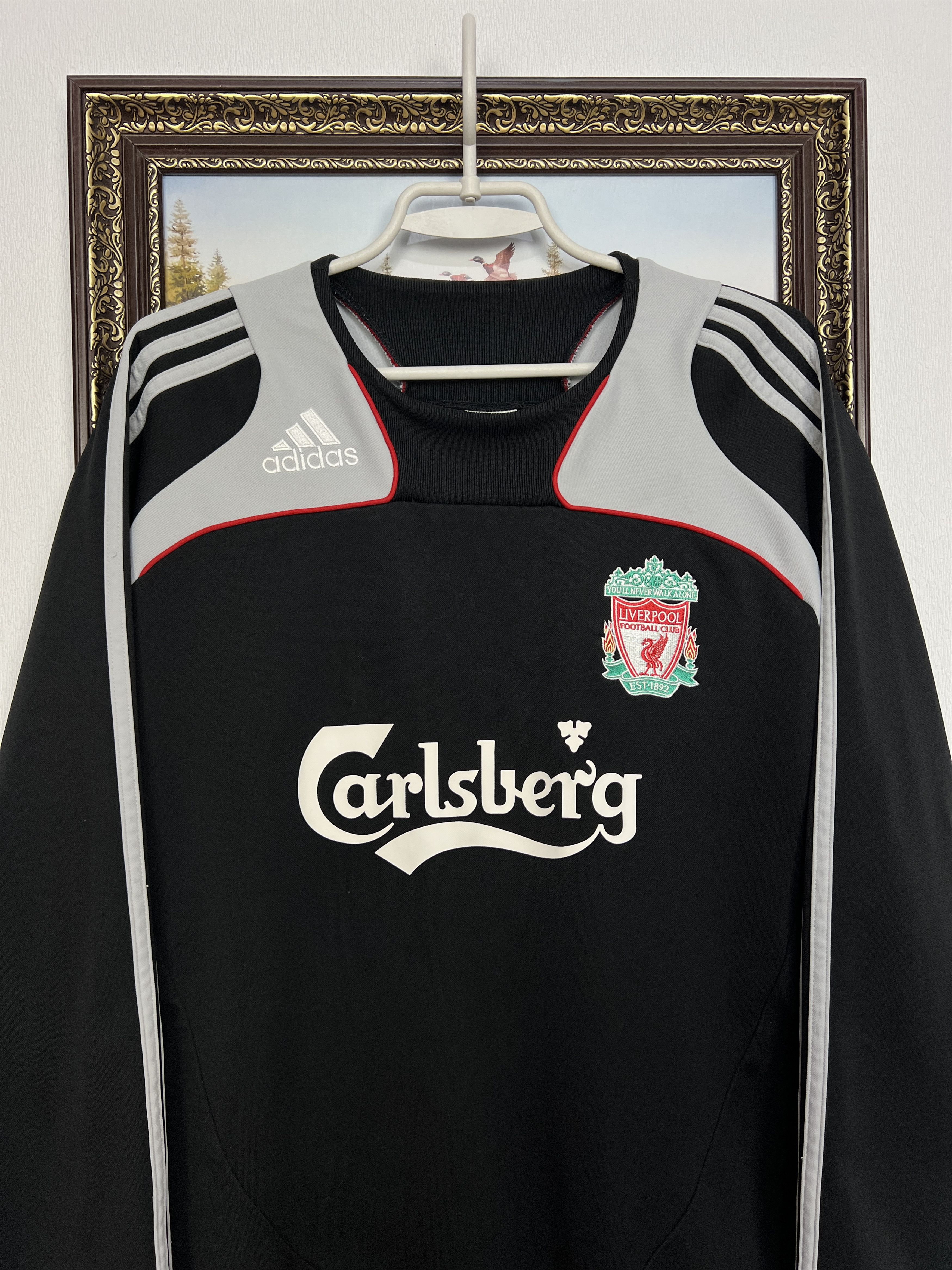 Adidas Liverpool Football Sweatshirt Soccer Track Top Crewneck Size US L / EU 52-54 / 3 - 2 Thumbnail