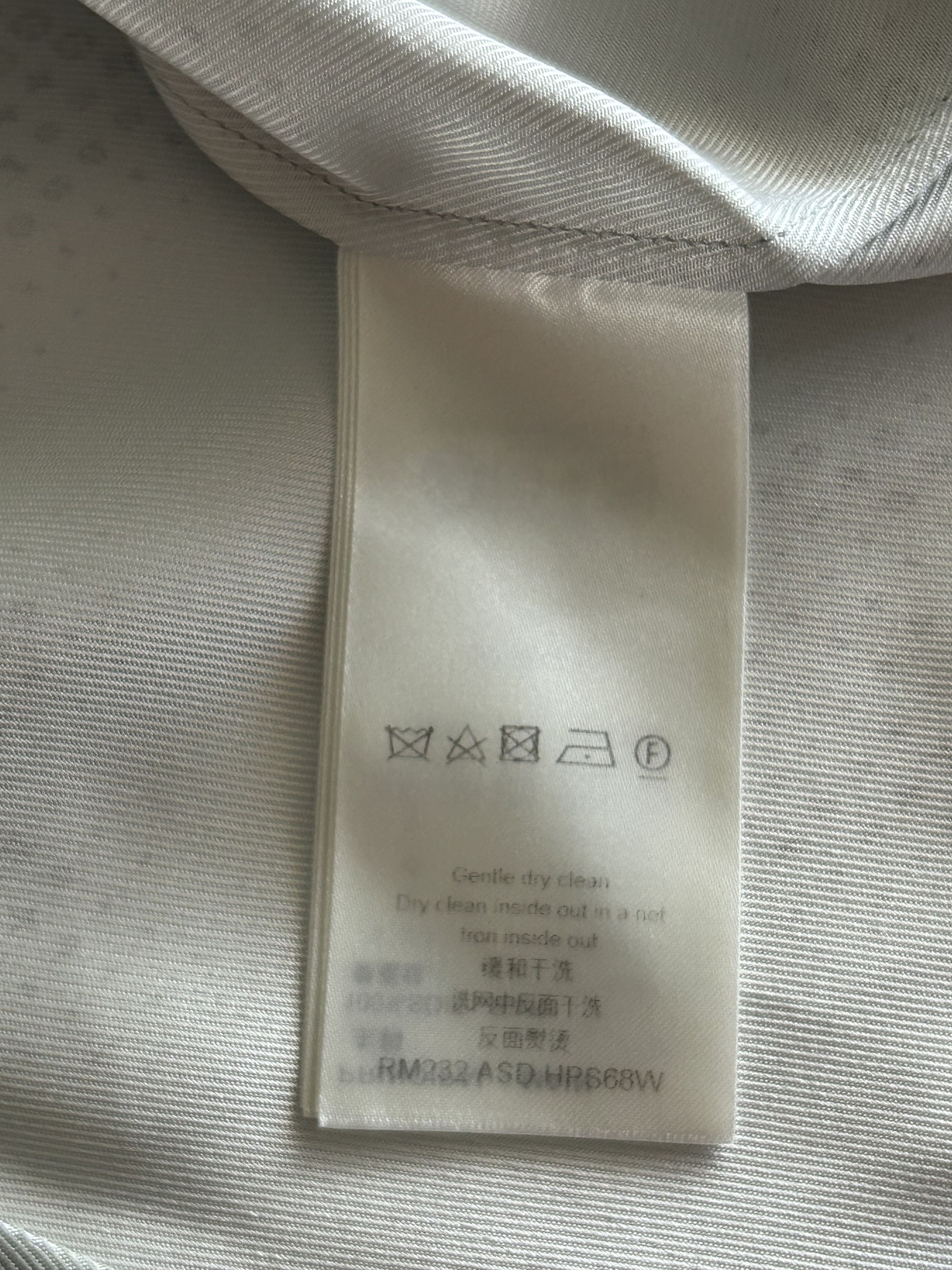 Louis Vuitton Louis Vuitton Grey LV Pixel Monogram Silk Button Up Shirt Size US XXL / EU 58 / 5 - 5 Thumbnail