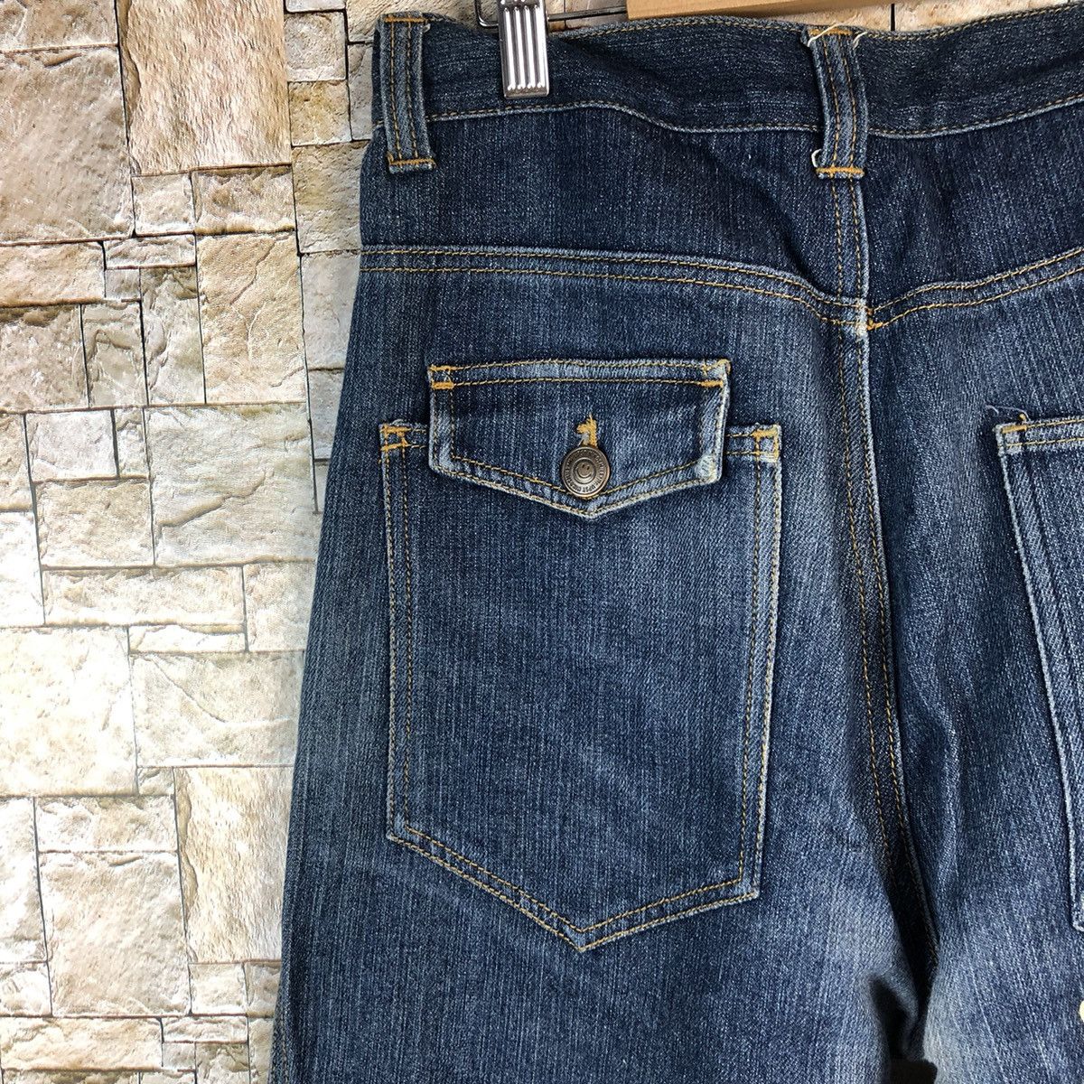 Japanese Brand Up Start Made Smile Blue Denim like kapital Pants #A954 Size US 30 / EU 46 - 15 Thumbnail