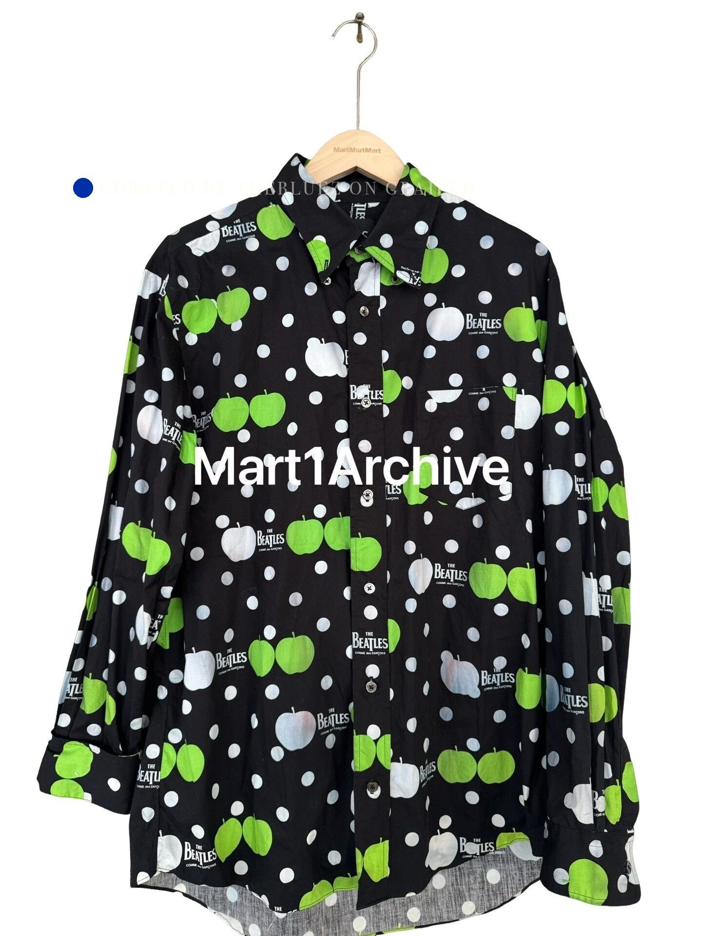 Comme des Garcons Multi Beatles Apple Polka Dot Button-Up Shirt Size US XXL / EU 58 / 5 - 1 Thumbnail