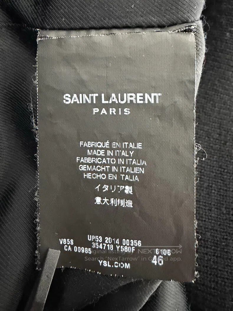 Saint Laurent Paris Saint Laurent Paris Burgundy leather baseball jacket Size US S / EU 44-46 / 1 - 6 Thumbnail