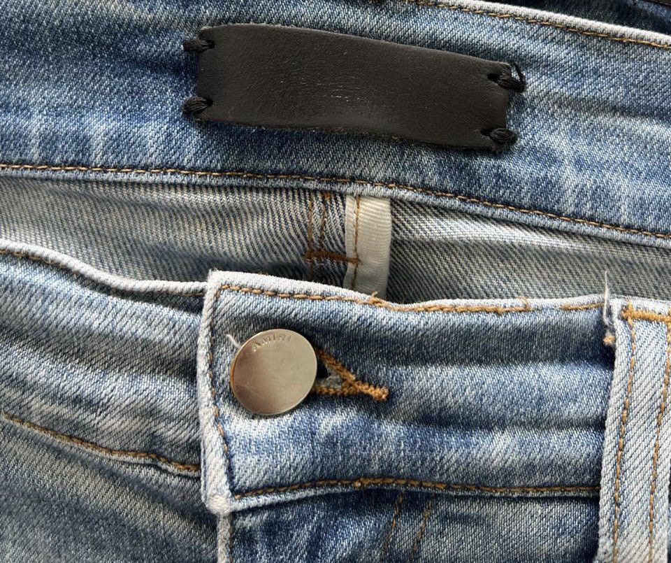 Amiri Amiri Distressed Blue Denim Size US 32 / EU 48 - 3 Thumbnail