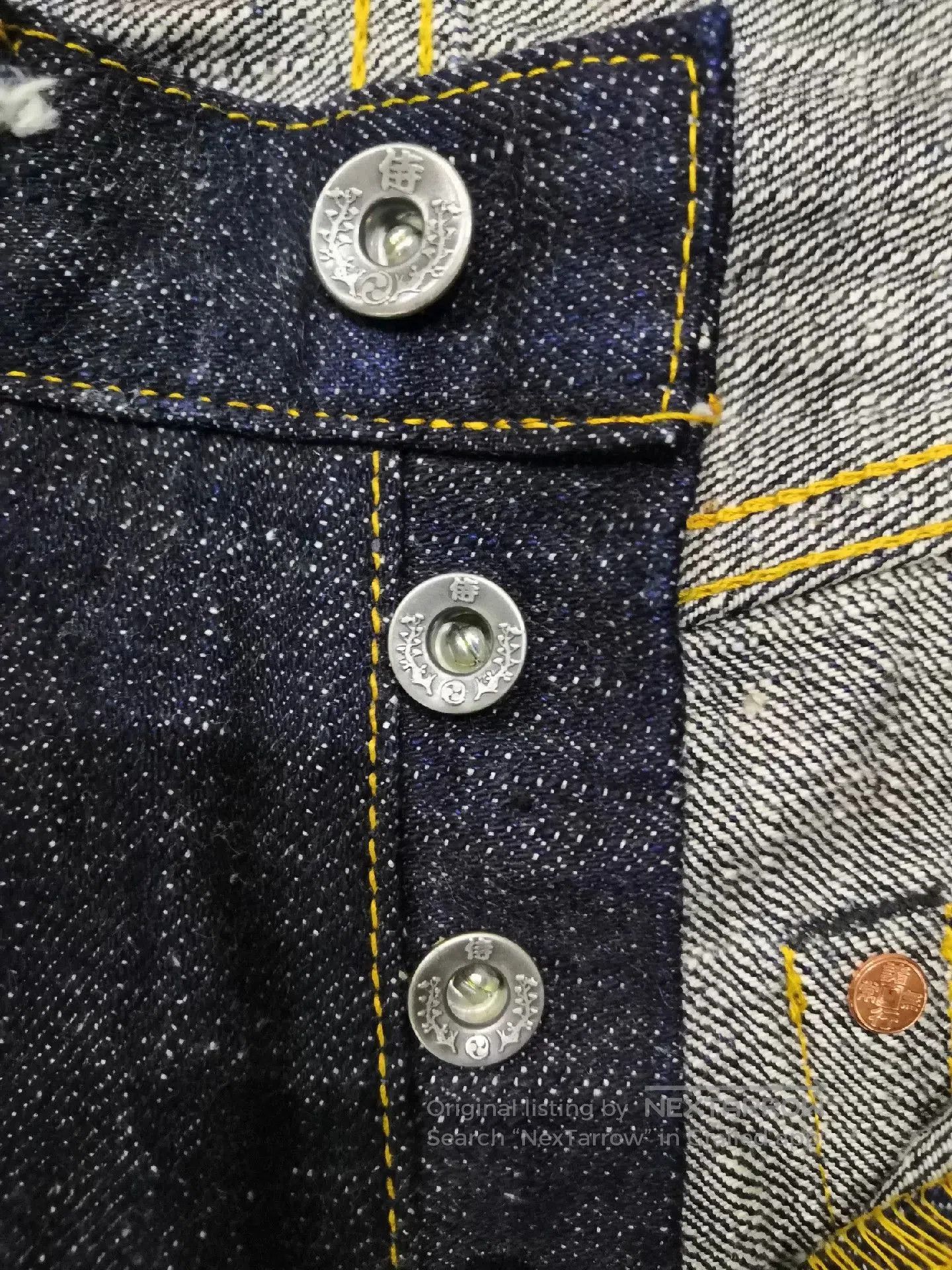 Japanese Brand Samurai vs. Cowboy Jeans for Sale. Size US 31 - 5 Thumbnail