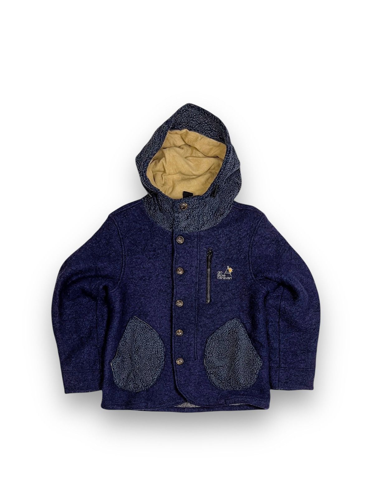 If Six Was Nine × Japanese Brand × go slow caravan Go Slow Caravan Heavy Fleece Jacket Size US M / EU 48-50 / 2 - 1 Thumbnail