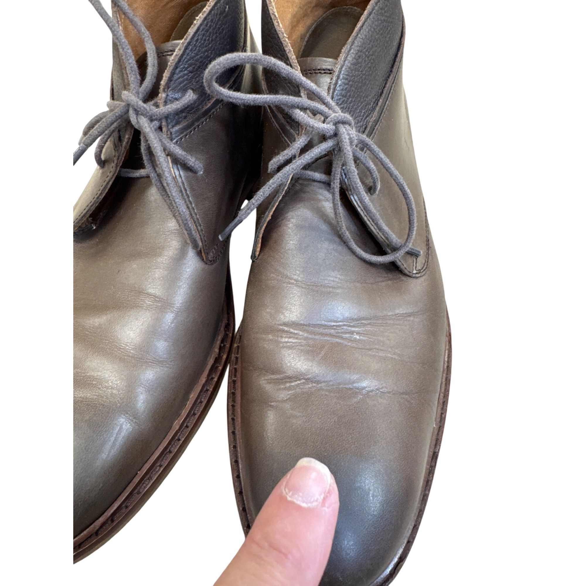 Cole Haan Cole Haan Mens Brown Leather Ankle Chukka Boots Size 10M SKU Size US 10 / EU 43 - 9 Thumbnail