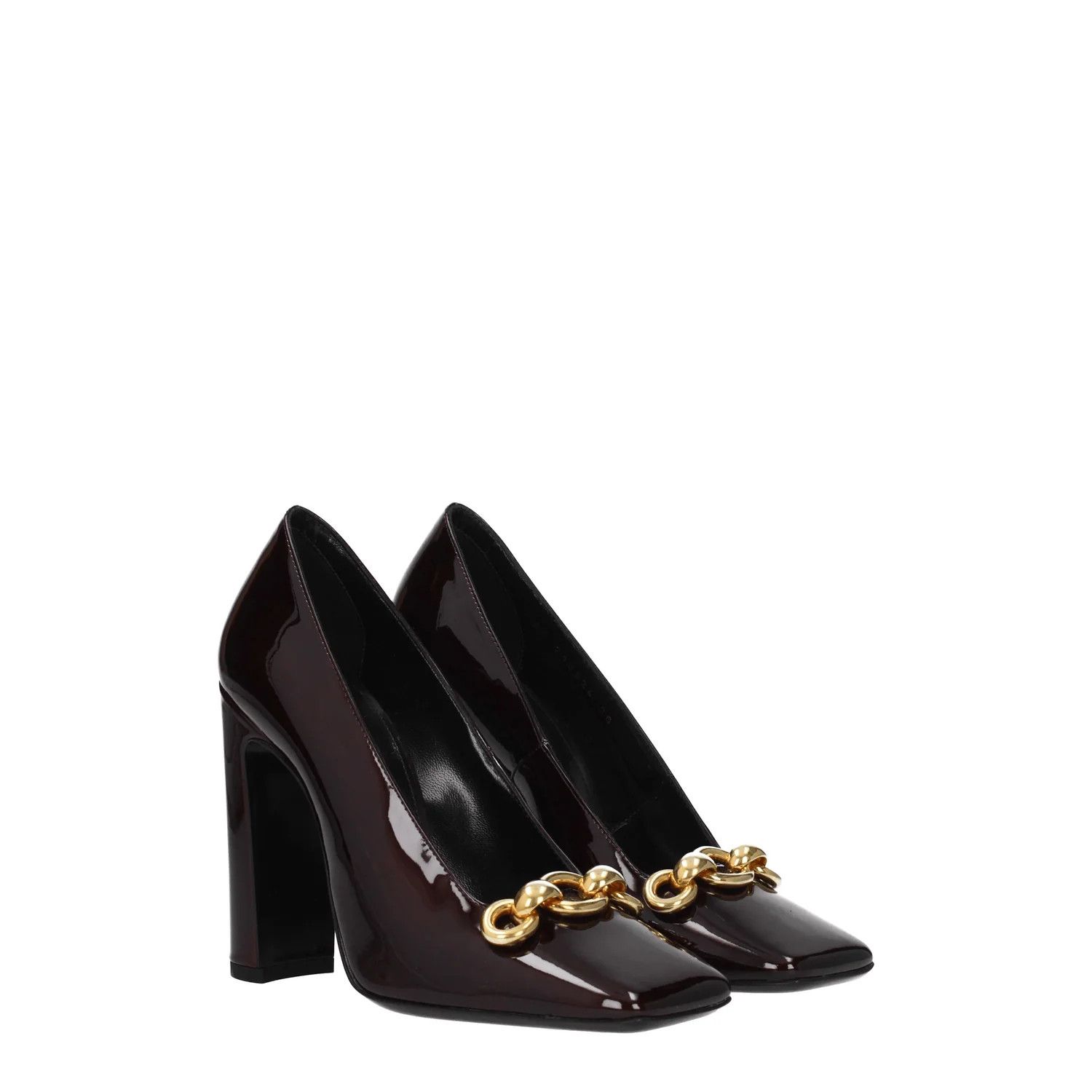 Saint Laurent Paris ob1o1e1224 Patent Leather Pumps in Burgandy Size US 6 / IT 36 - 2 Thumbnail