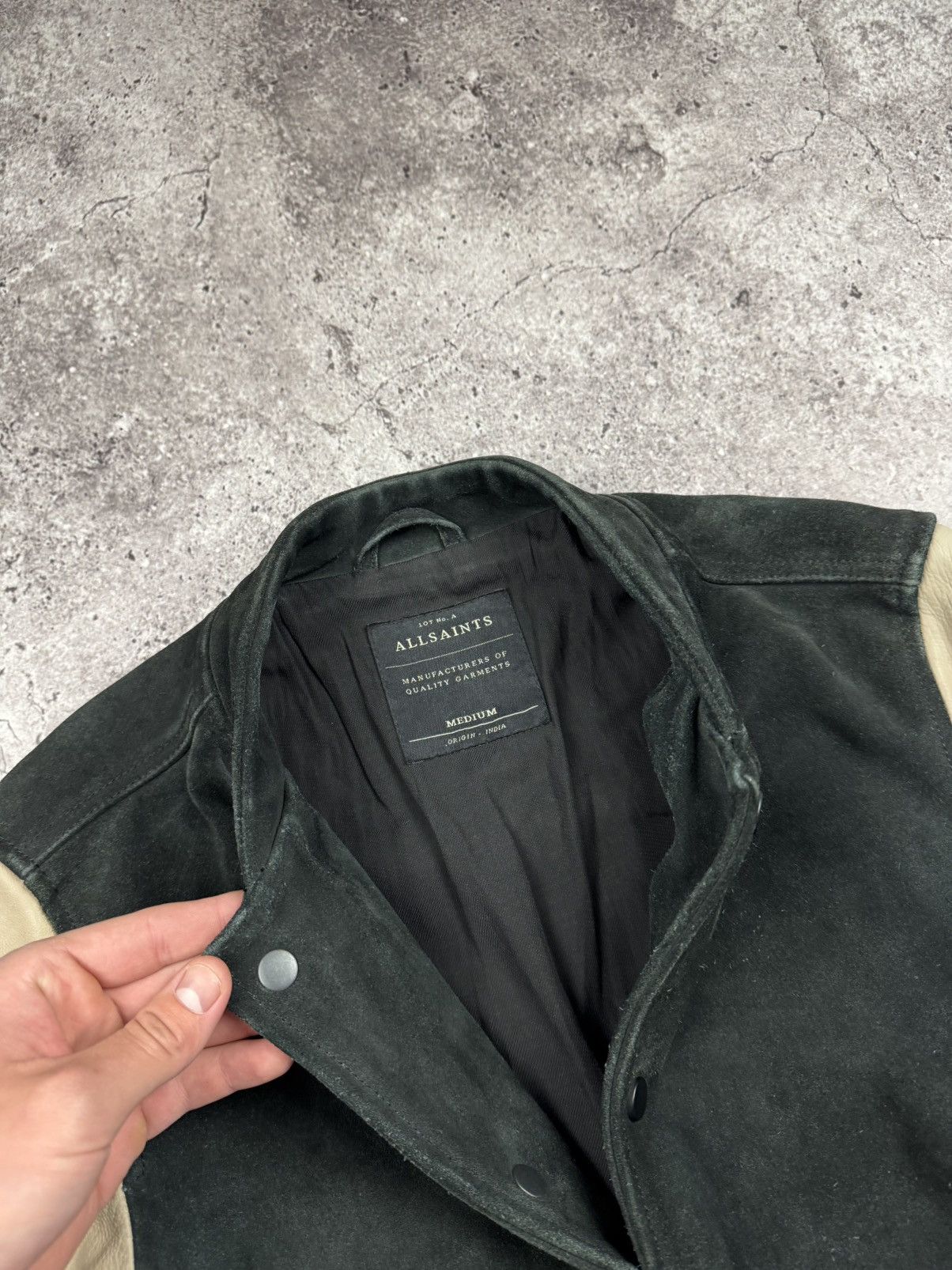 Allsaints Allsaints Suede Leather Bomber Jacket Size US M / EU 48-50 / 2 - 6 Thumbnail