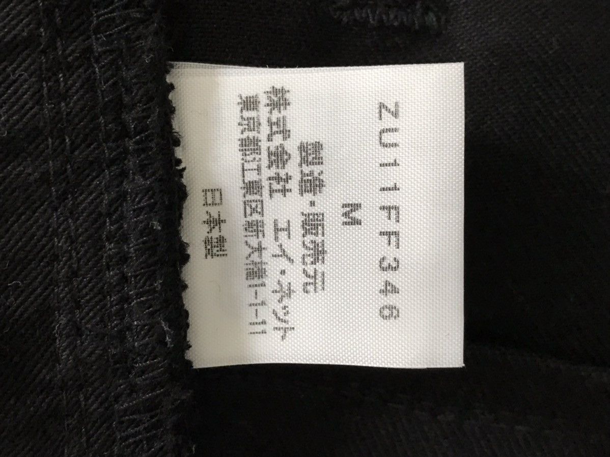 Zucca Zucca Dropped Crotch Black Denim Shorts Size US 30 / EU 46 - 12 Thumbnail