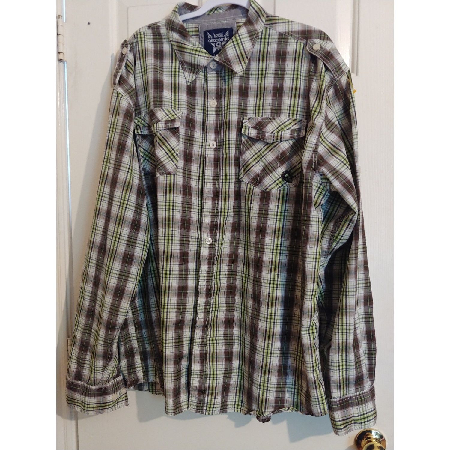 Akademiks akademiks Shirt 4XL Checkered Button Down Long Sleeve Size US XXL / EU 58 / 5 - 1 Thumbnail