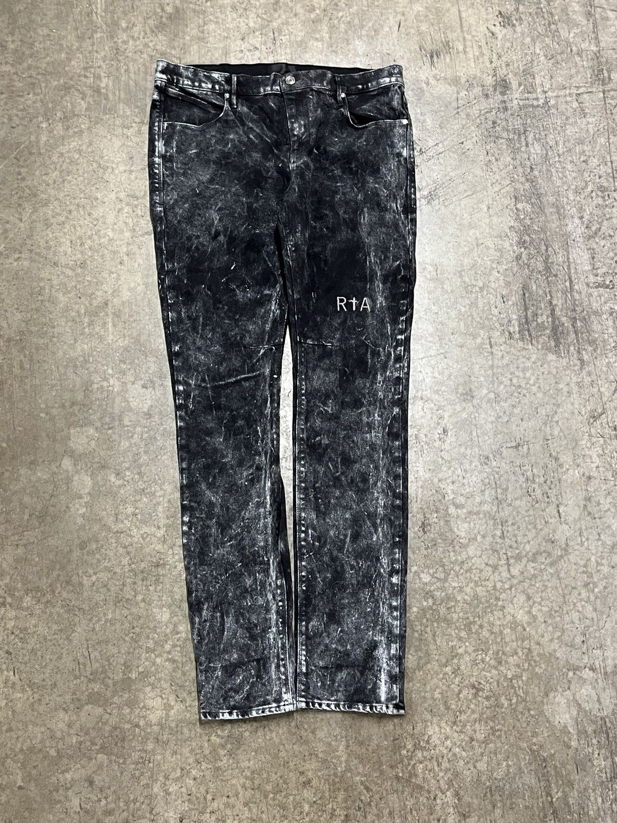 Rta RTA black Japanese denim streetwear hype Size US 37 - 1 Thumbnail
