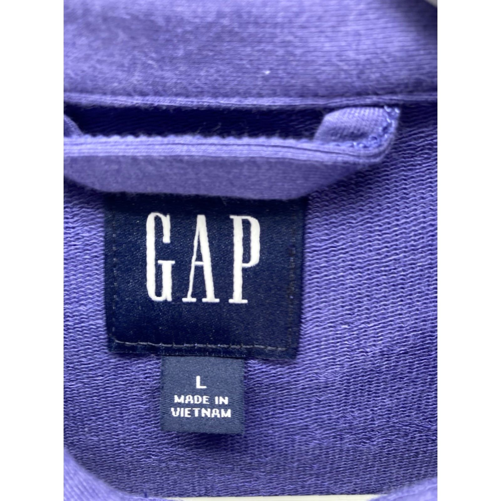 Gap Gap Knit Shirt Men L Blue Purple Button Long Sleeve Cotton Blend Stretch NWT Size US L / EU 52-54 / 3 - 6 Thumbnail