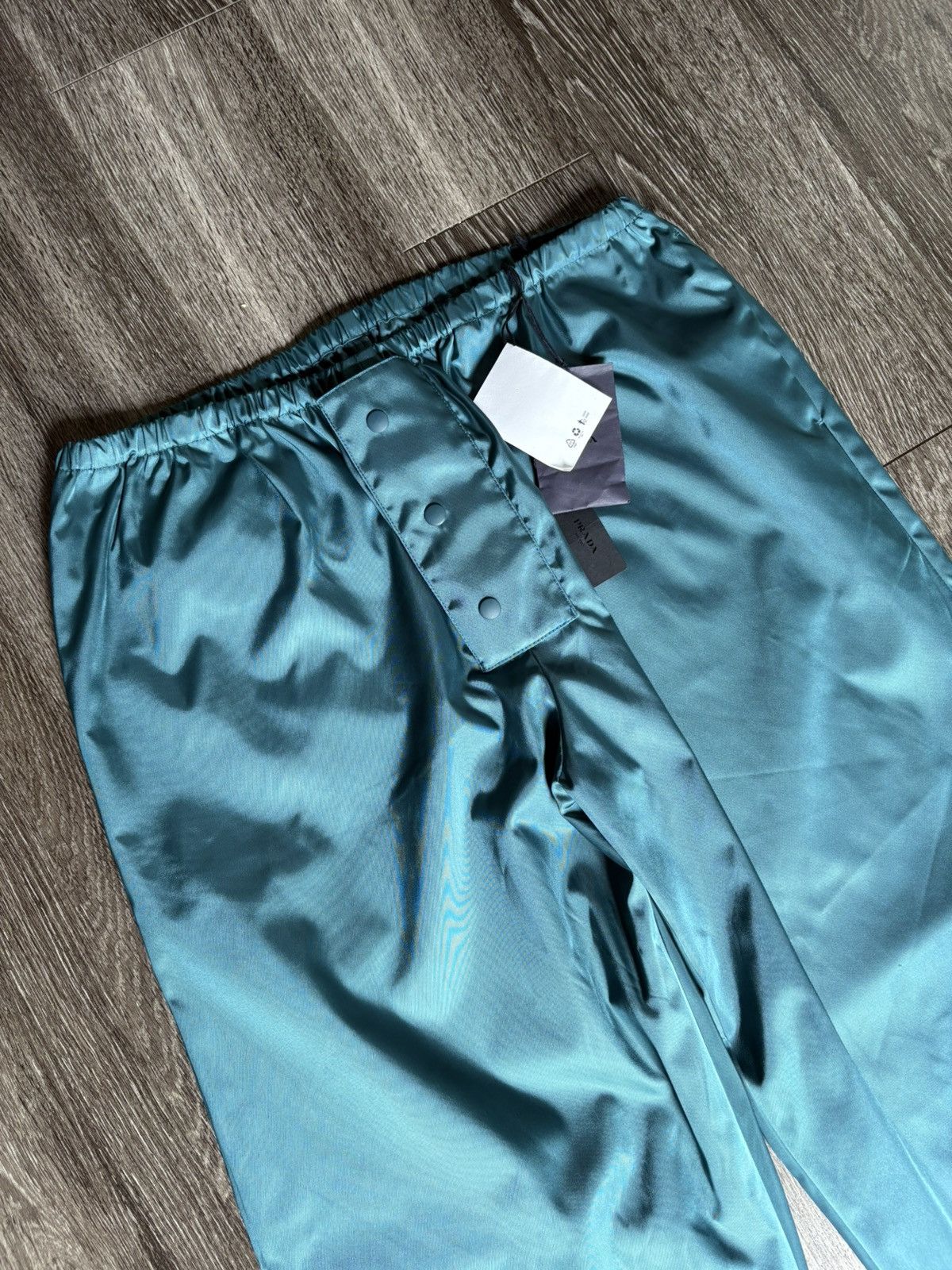 Prada Prada Re Nylon Pants Green Blue Size US 36 / EU 52 - 2 Thumbnail
