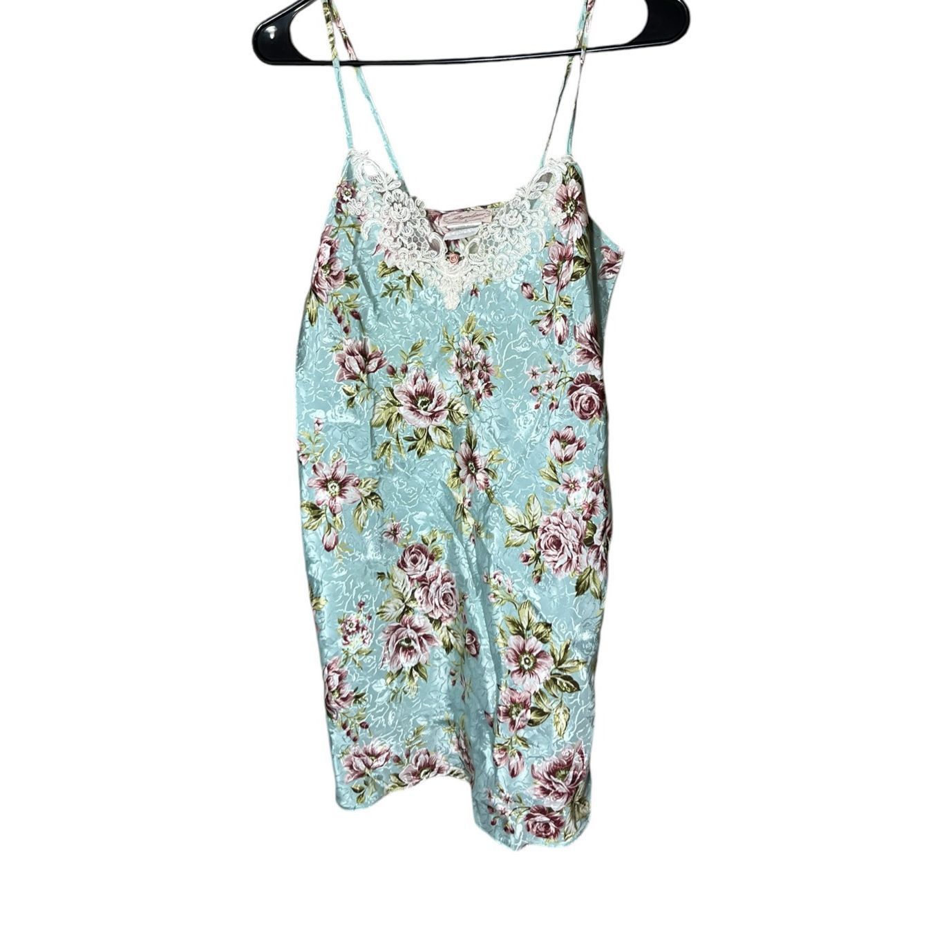 Other Vintage Angelique 80s 90s Jacquard Print Slip dress Lingerie Size S / US 4 / IT 40 - 1 Thumbnail