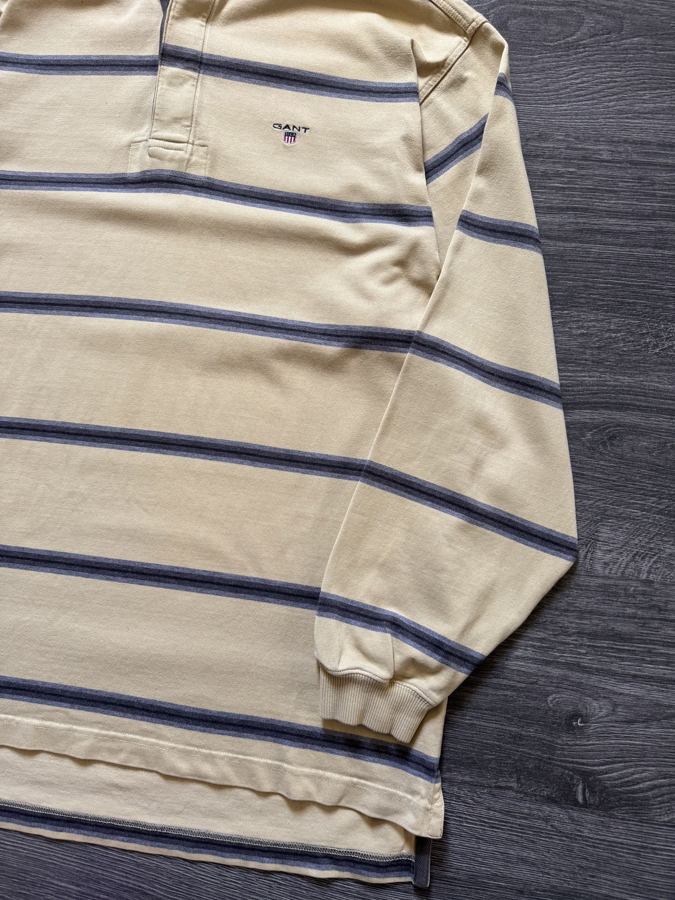 Gant Vintage Gant Logo Striped Preppy Rugby Polo Shirt Size US XXL / EU 58 / 5 - 8 Thumbnail