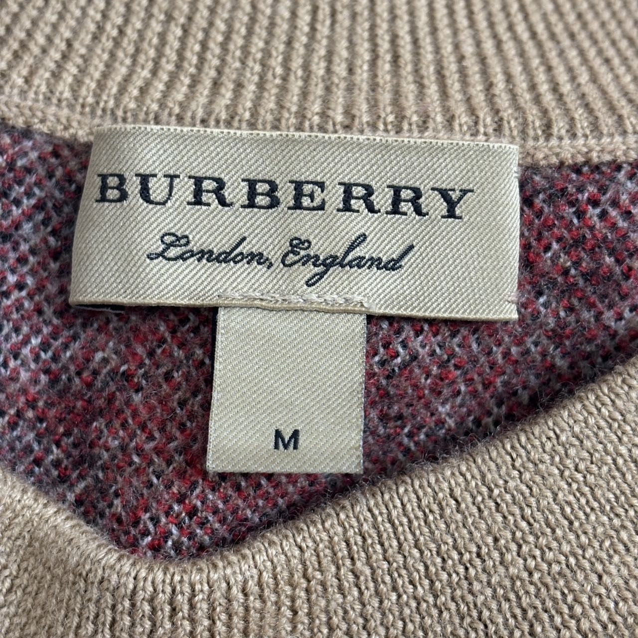 Burberry Burberry Check Graffiti Pullover Sweater Women Khaki K26WX Size M / US 6-8 / IT 42-44 - 5 Thumbnail