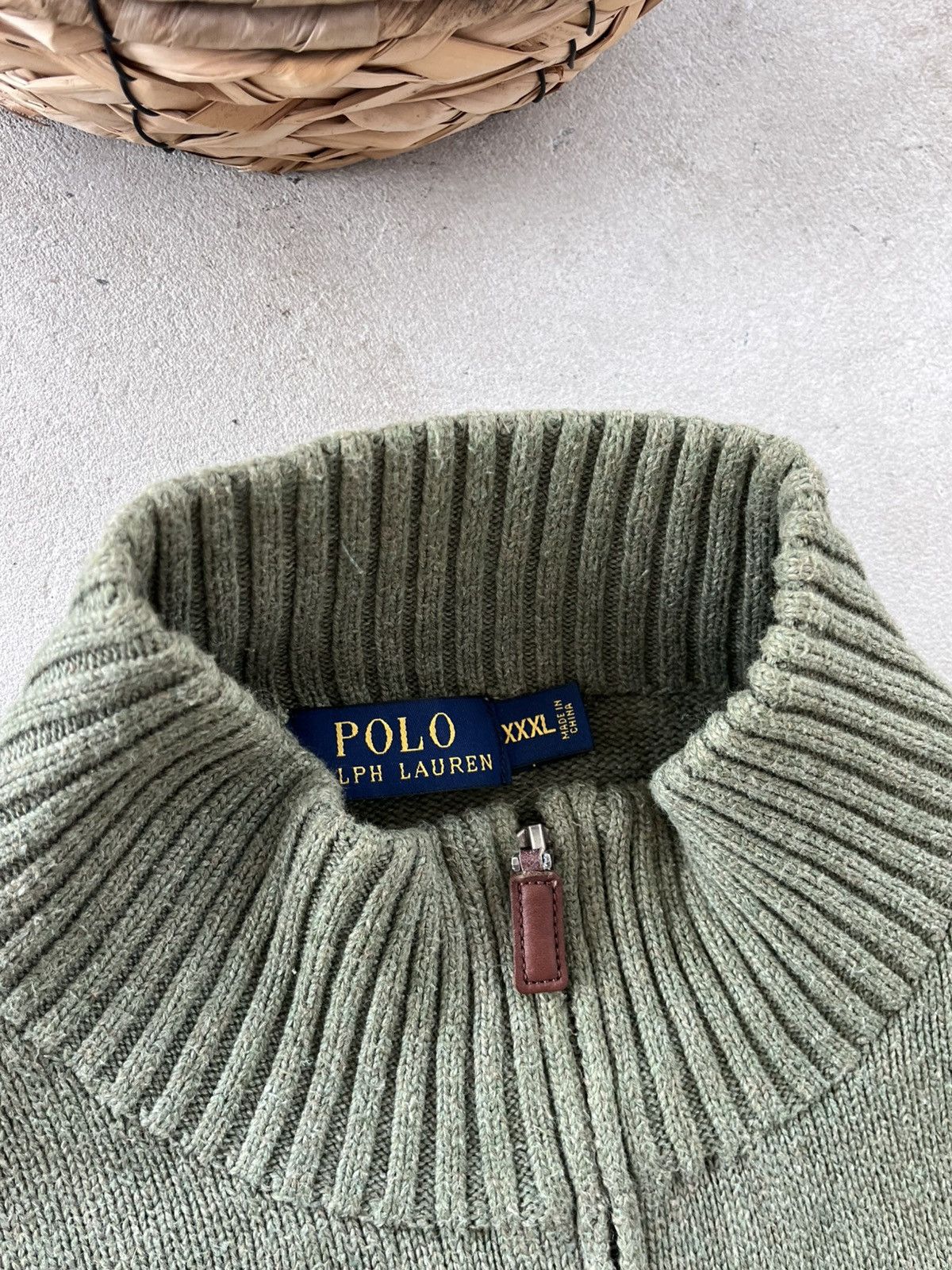 Polo Ralph Lauren Vintage Polo Ralph Lauren Green Oversize Zip Sweater Y2K Size US XXL / EU 58 / 5 - 8 Thumbnail
