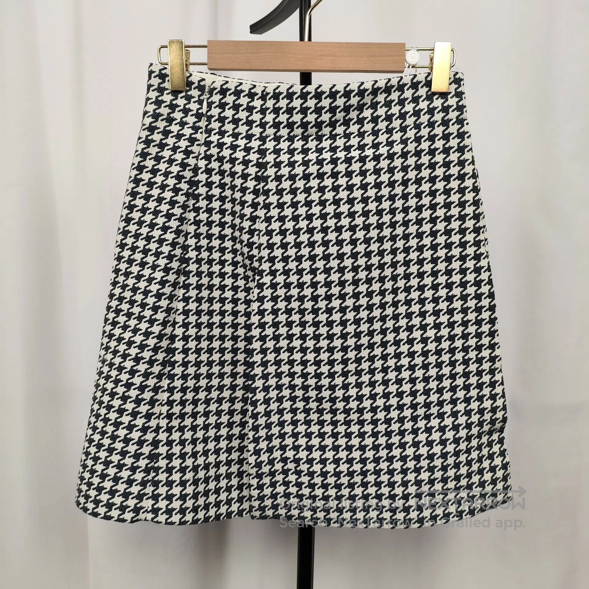 Dior Dior Classic Black and White Houndstooth Skirt Size 36| Size 35" - 4 Thumbnail