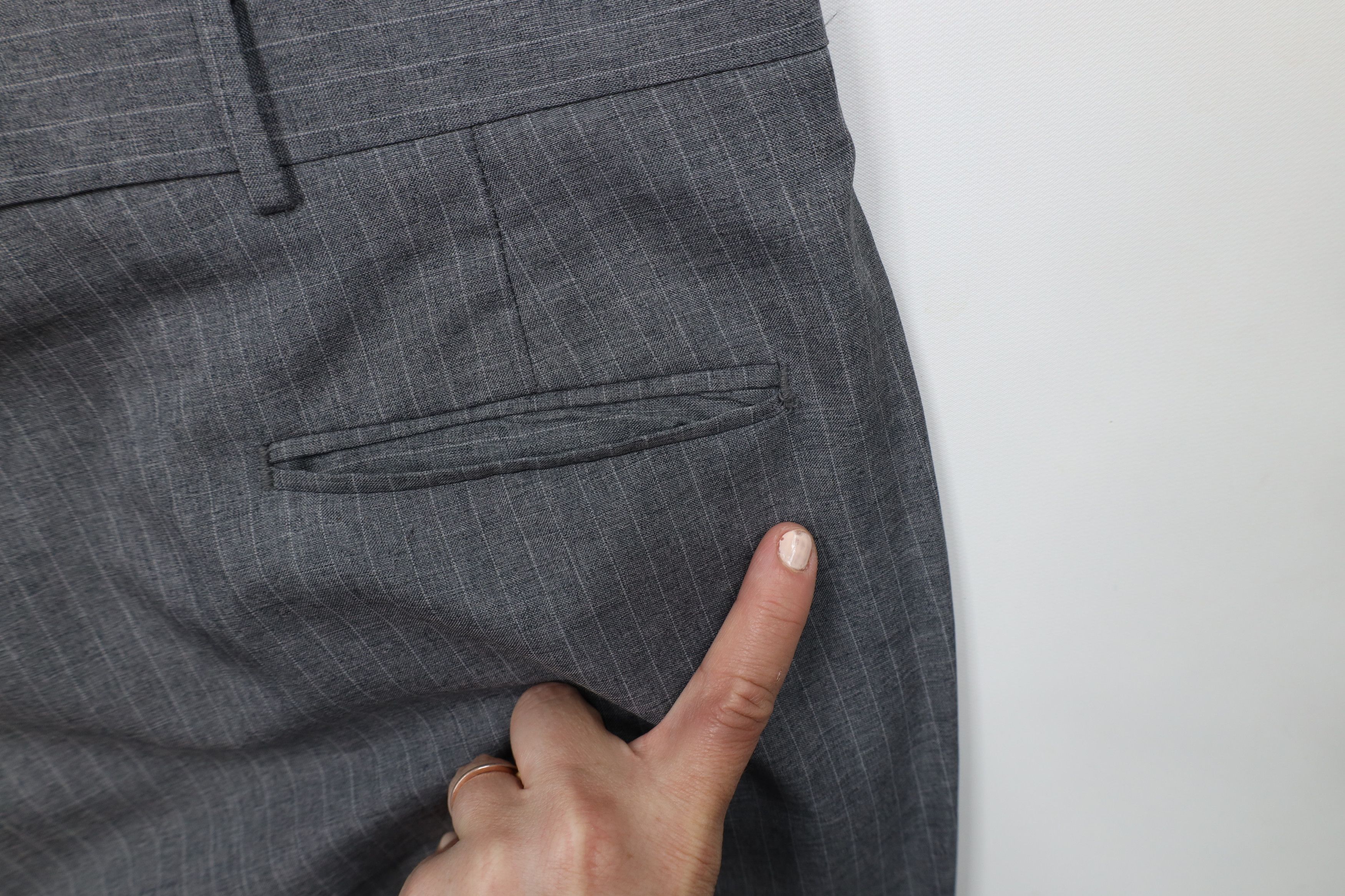 Vintage Vintage 70s Streetwear Knit Wide Leg Chino Pants Gray USA Size US 38 / EU 54 - 13 Thumbnail