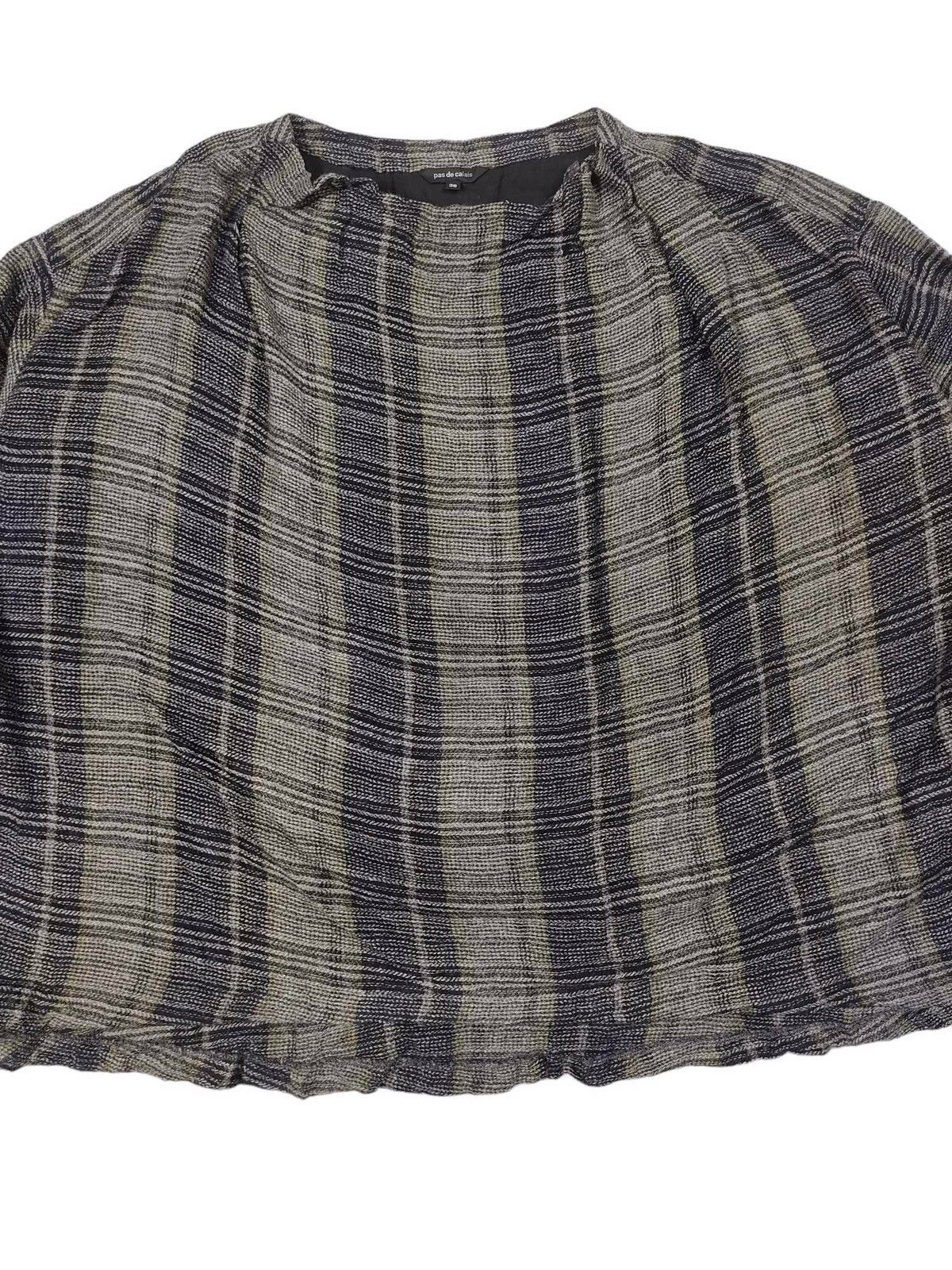 Japanese Brand × Pas de Calais × Vintage Vintage Pas De Calais Wool Viscose Classic Check Blouse Size L / US 10 / IT 46 - 2 Thumbnail