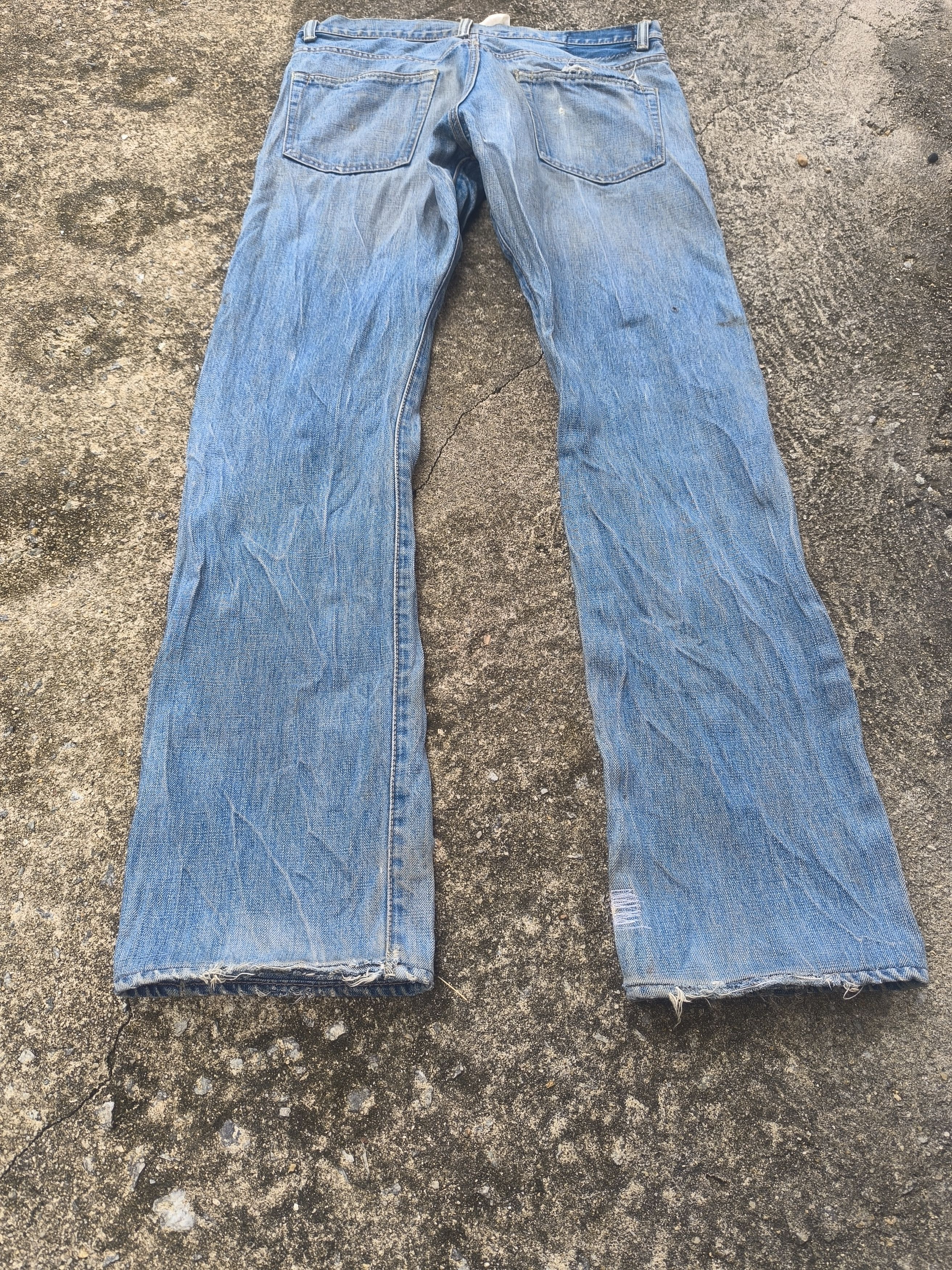 Beams Plus × Japanese Brand DISTRESSED SELVEDGE DENIM BEAMS Size US 34 / EU 50 - 12 Thumbnail