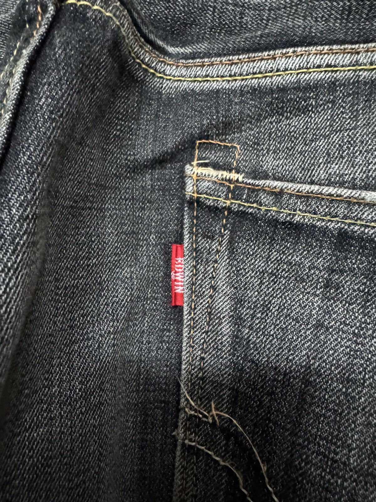 Edwin BIG SIZE💥INSANE EDWIN MADE IN JAPAN MUDWASH WHSIKER DISTRES Size US 42 / EU 58 - 20 Thumbnail