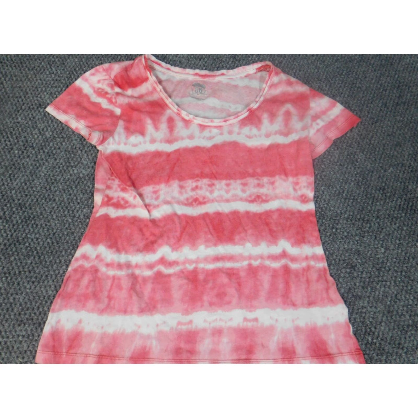 Route 66 Route 66 Womens Shirt XS Pink Striped T-Shirt Crew Neck Short Sleeve Cotton Basic Size XS / US 0-2 / IT 36-38 - 3 Thumbnail