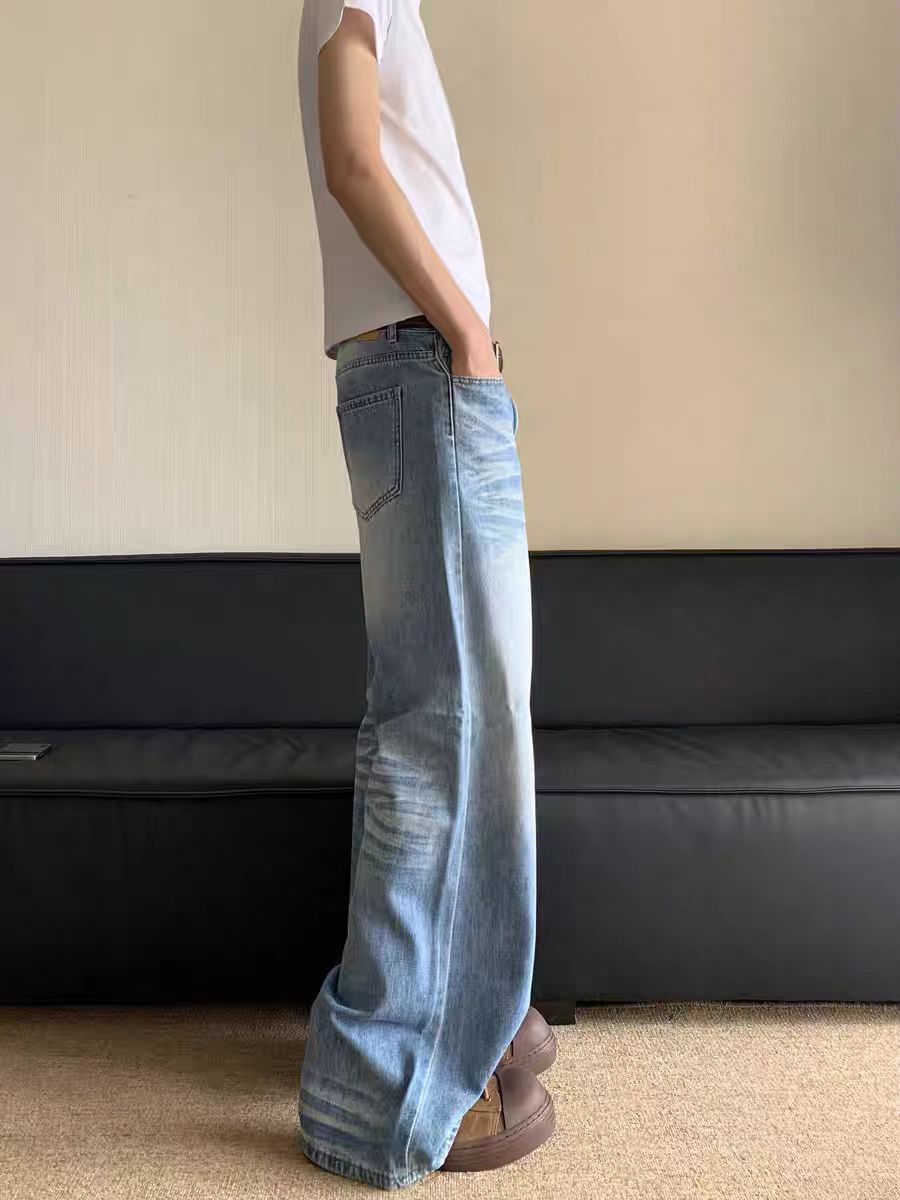 Japanese Brand × Jean Vintage street wash baggy wide leg jeans Size US 32 / EU 48 - 2 Thumbnail