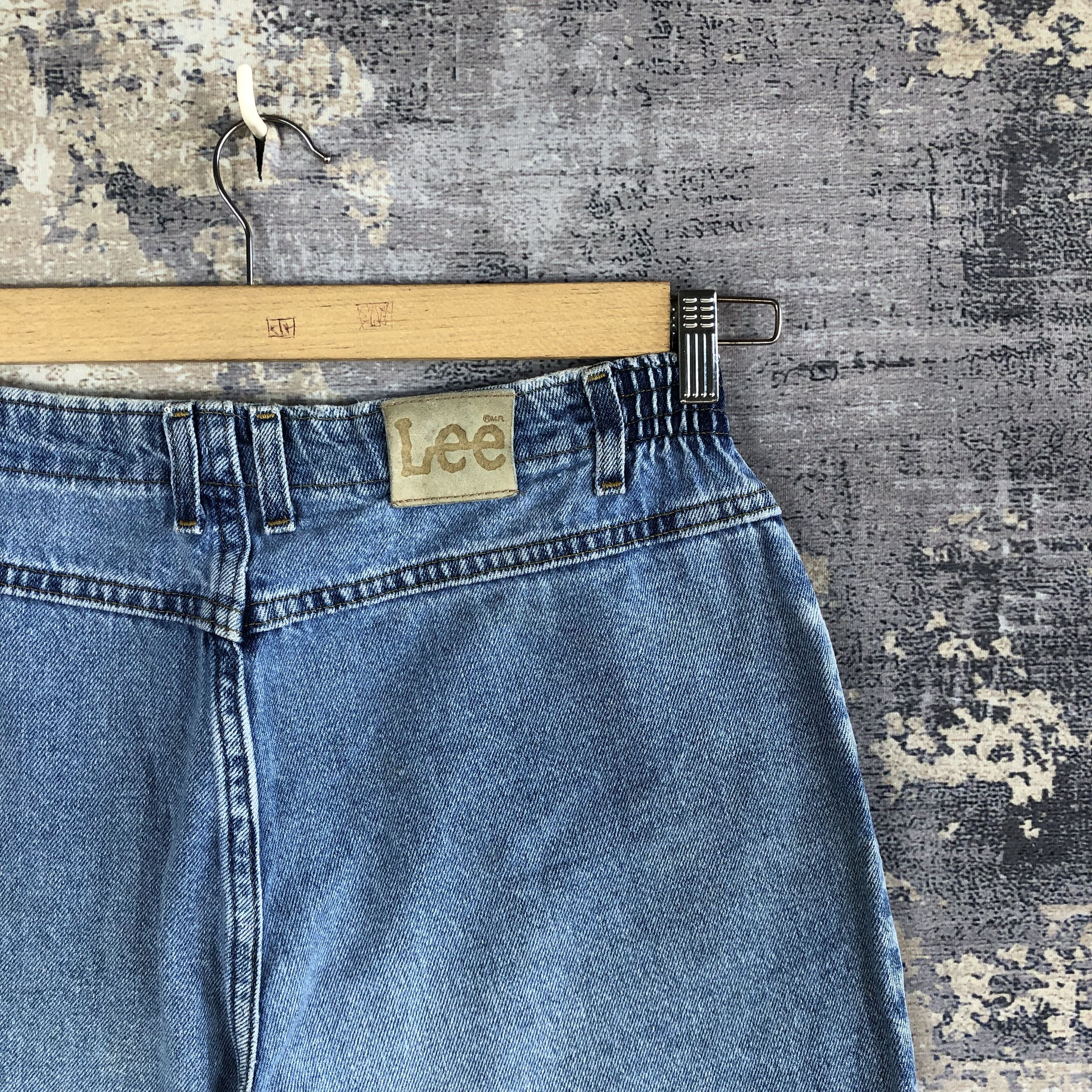 Lee Vintage 90s Lee Sun Faded Jeans Baggy Lee Faded Blue Denim Size US 30 / EU 46 - 5 Thumbnail