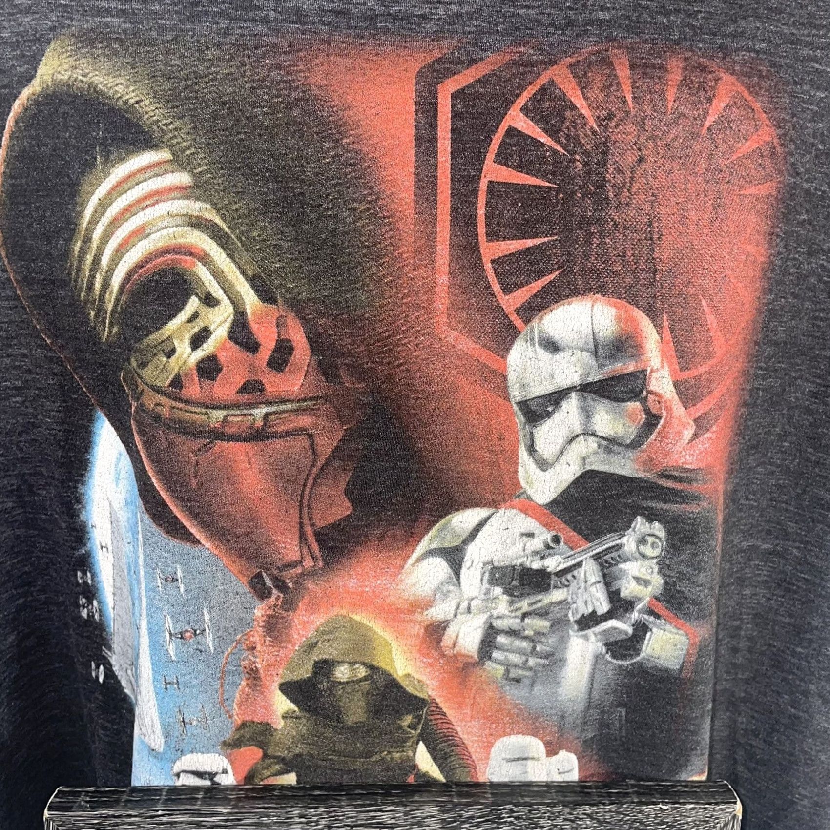 Star Wars Star Wars Storm Trooper T-Shirt Mens 2XL Heather Gray Knit Shirt - 24" Pit to Pit, 29.5" Length - Recycled Size US XXL / EU 58 / 5 - 7 Thumbnail
