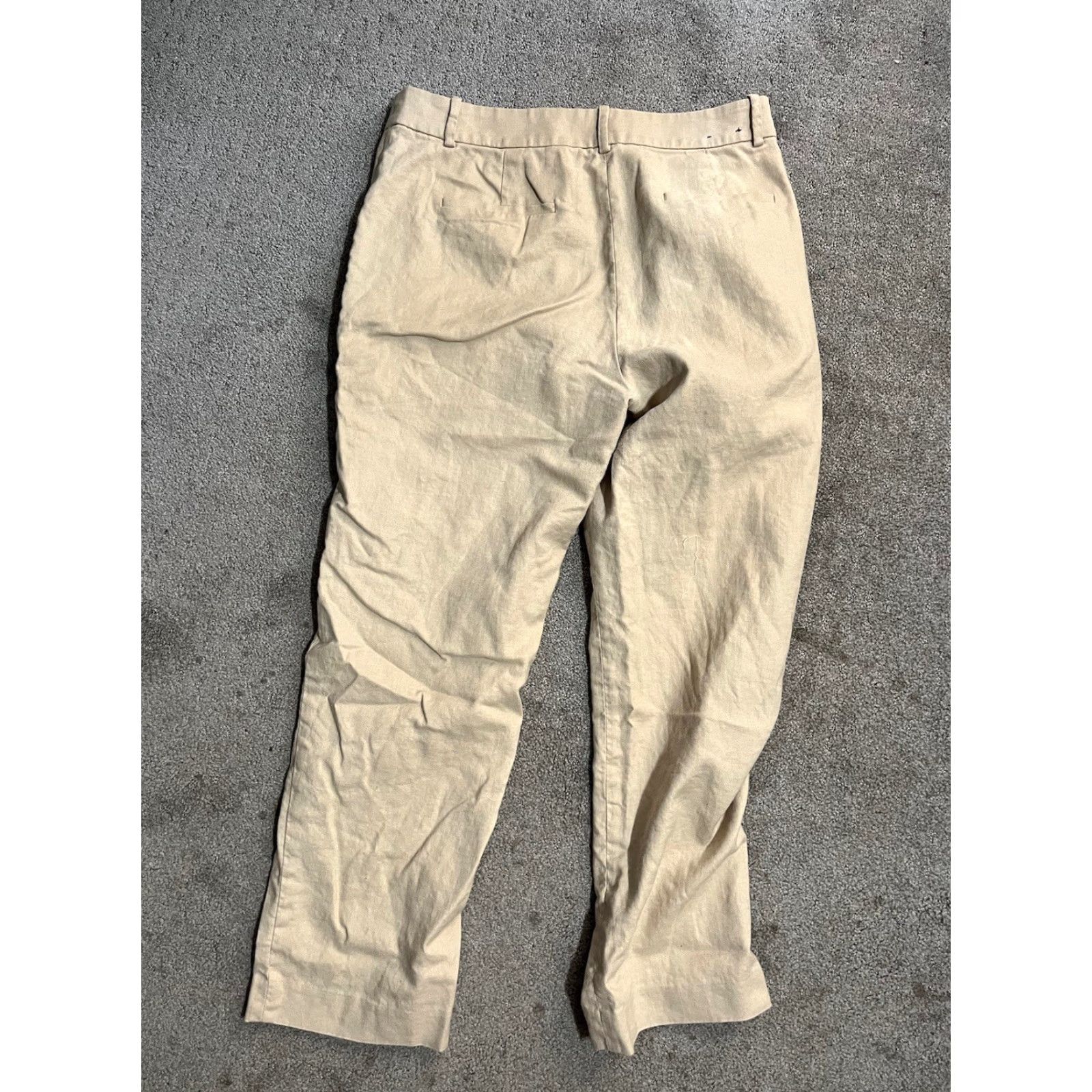 J.Crew J.Crew Kallie Lined Pant Size 10 Khaki Cotton Linen Versatile Size 32" / US 10 / IT 46 - 3 Thumbnail