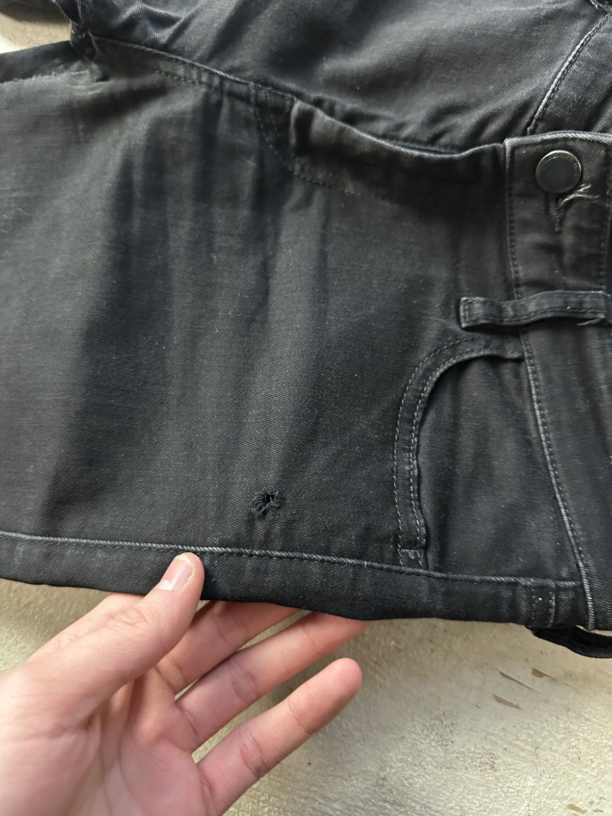 Diesel 🚨 DIESEL AVANT GARDE GOTHIC WOMEN JEANS LOGO IFSIXWASNINE Size 26" / US 2 / IT 38 - 9 Thumbnail