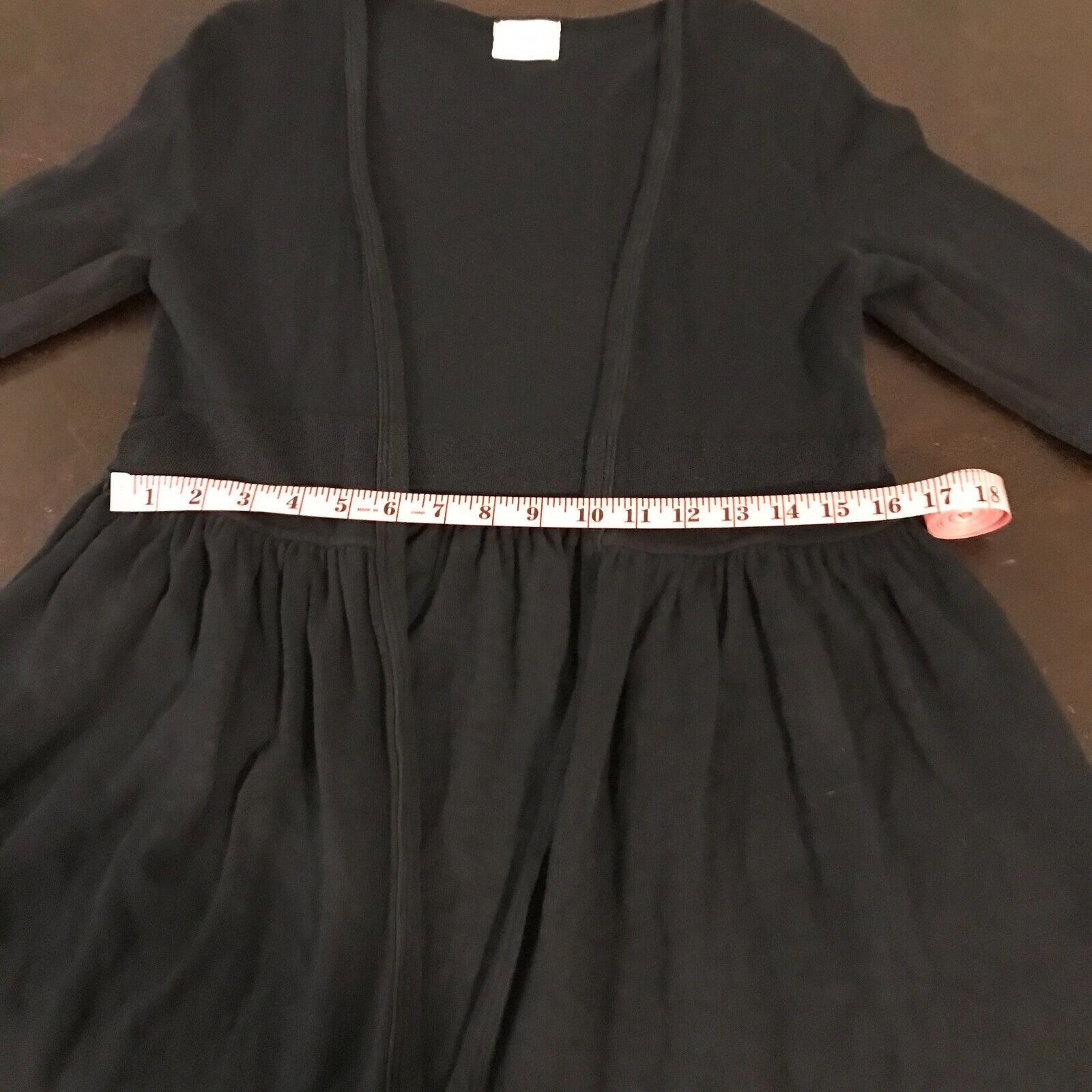 Anthropologie Anthropologie t.la Beira Black Woven Peplum Cardigan Sweater Size S / US 4 / IT 40 - 6 Thumbnail
