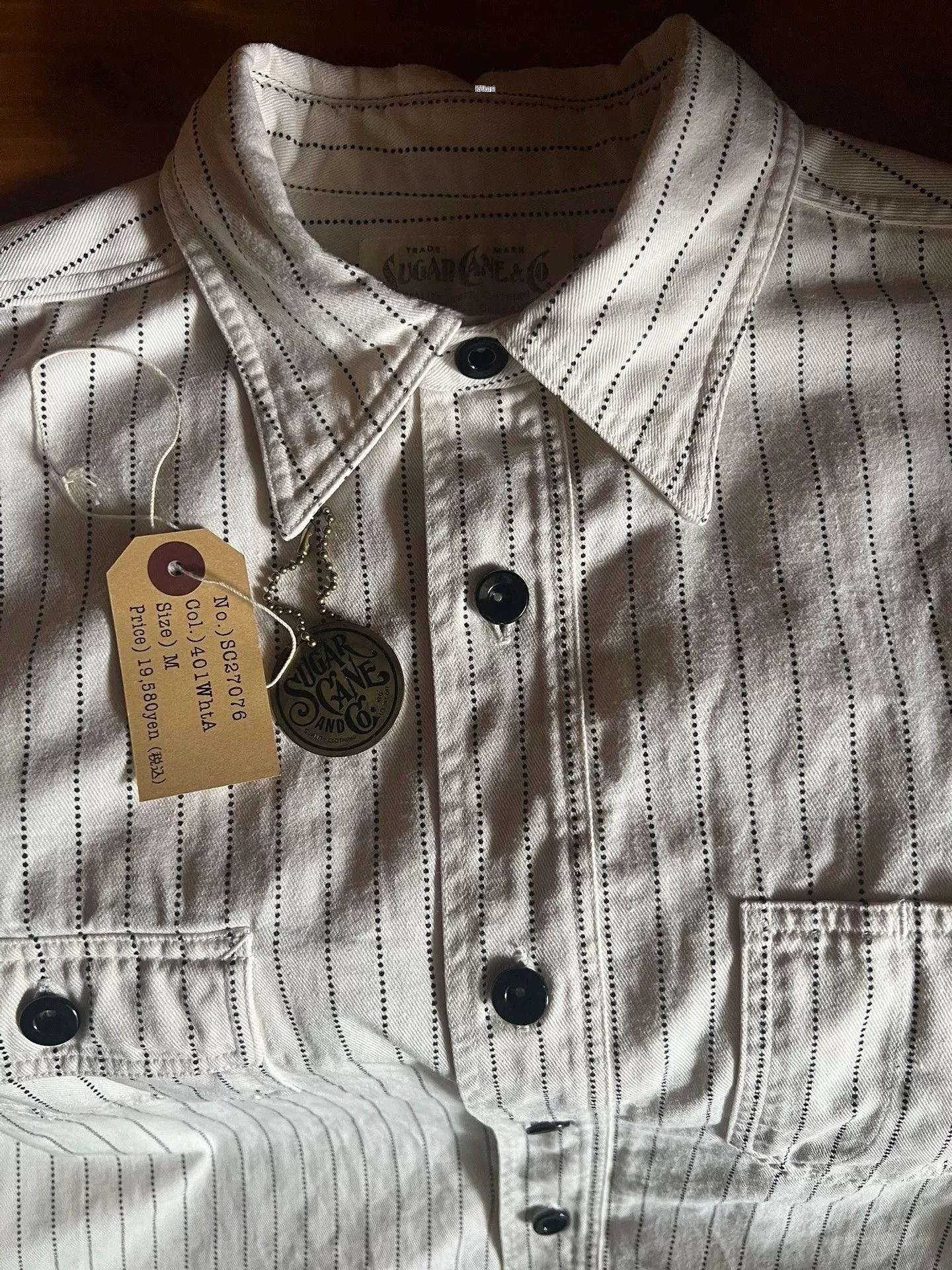 Sugar Cane Sugar Cane White Wabash Work Shirt Size US M / EU 48-50 / 2 - 9 Thumbnail