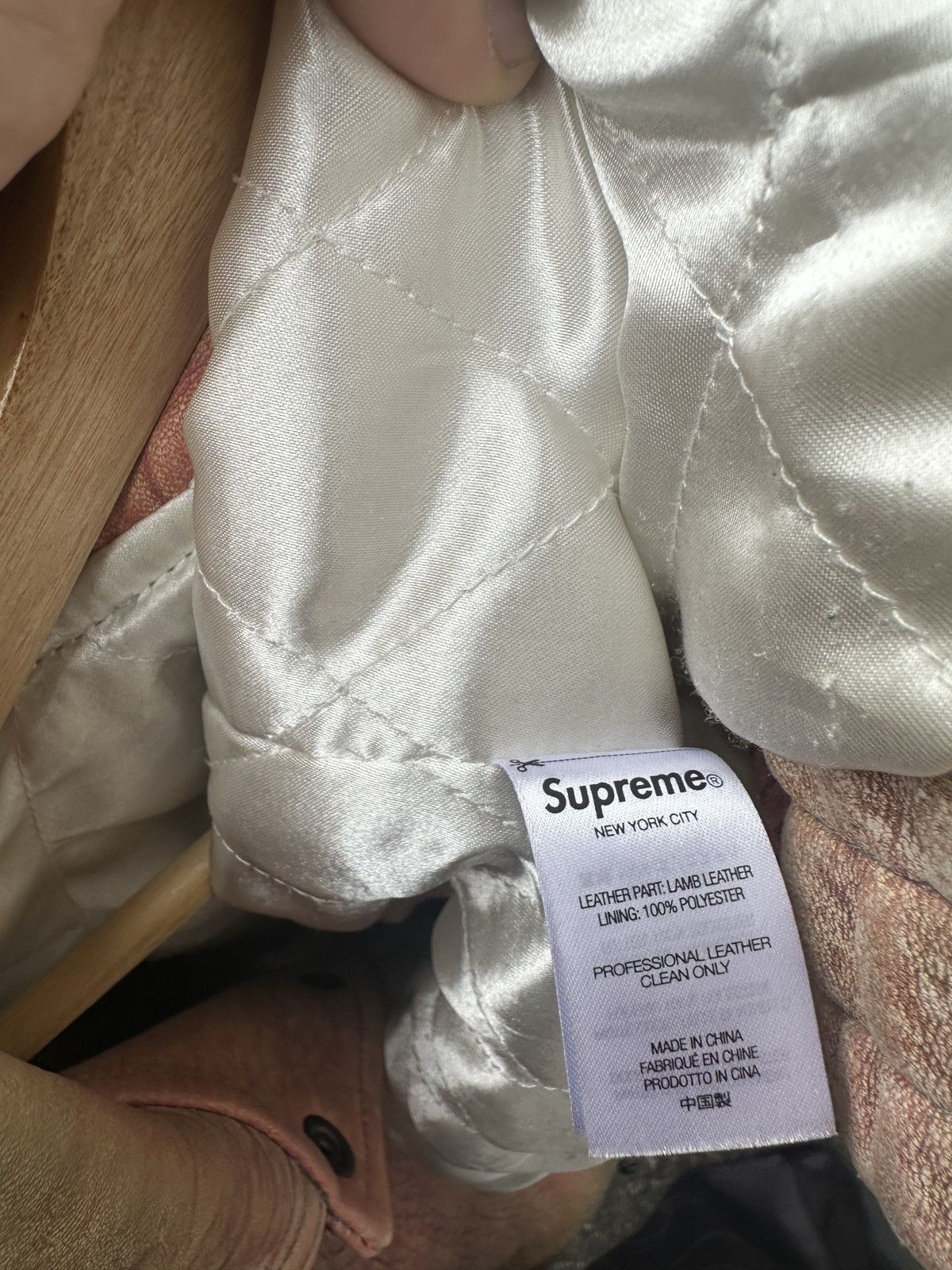 Supreme Supreme Pebbled Leather Varsity Jacket Multicolor Size US XL / EU 56 / 4 - 5 Thumbnail
