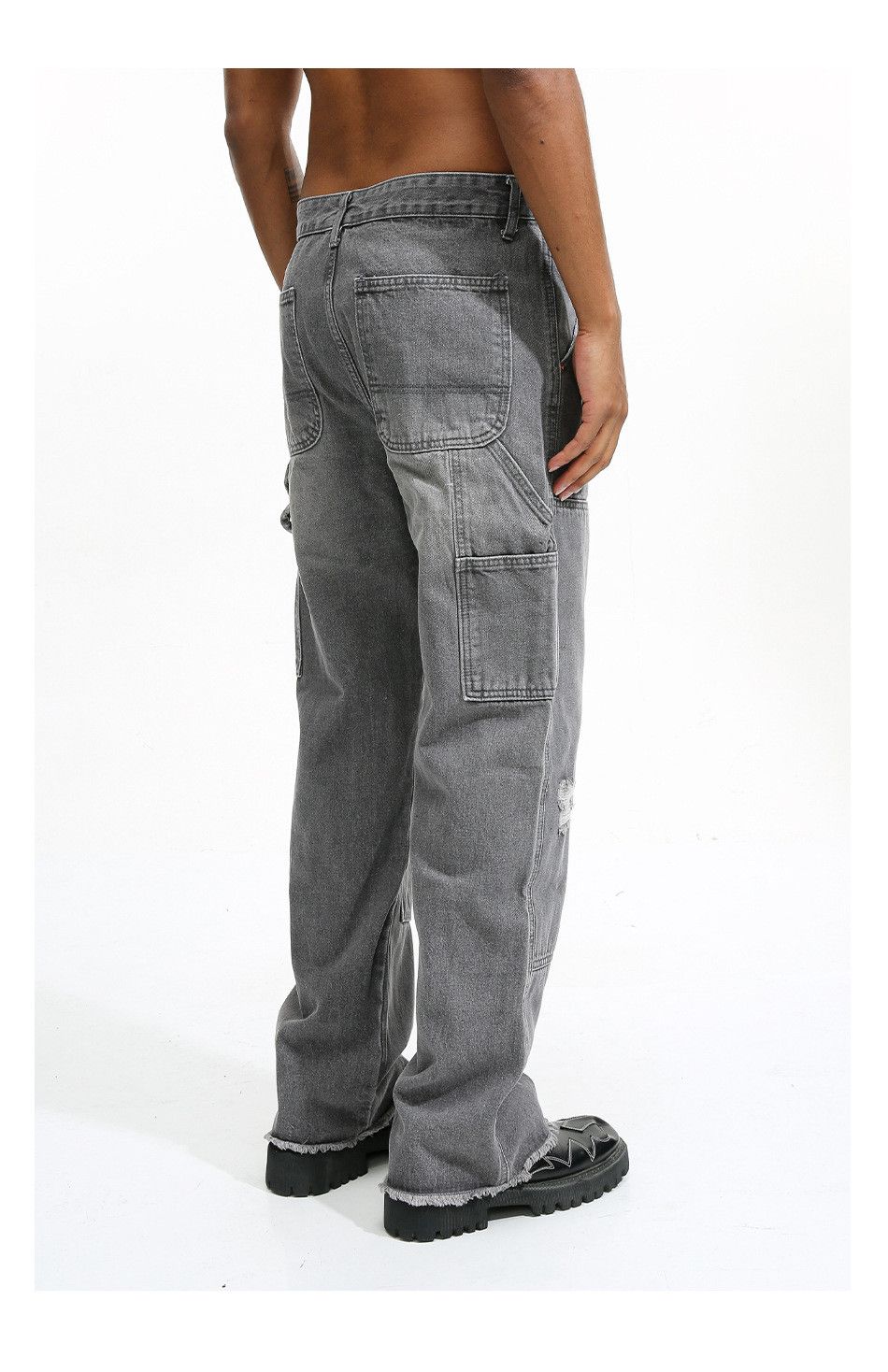 Jean × Vintage urban skate hiphop carpenter damaged jeans Size US 30 / EU 46 - 9 Thumbnail