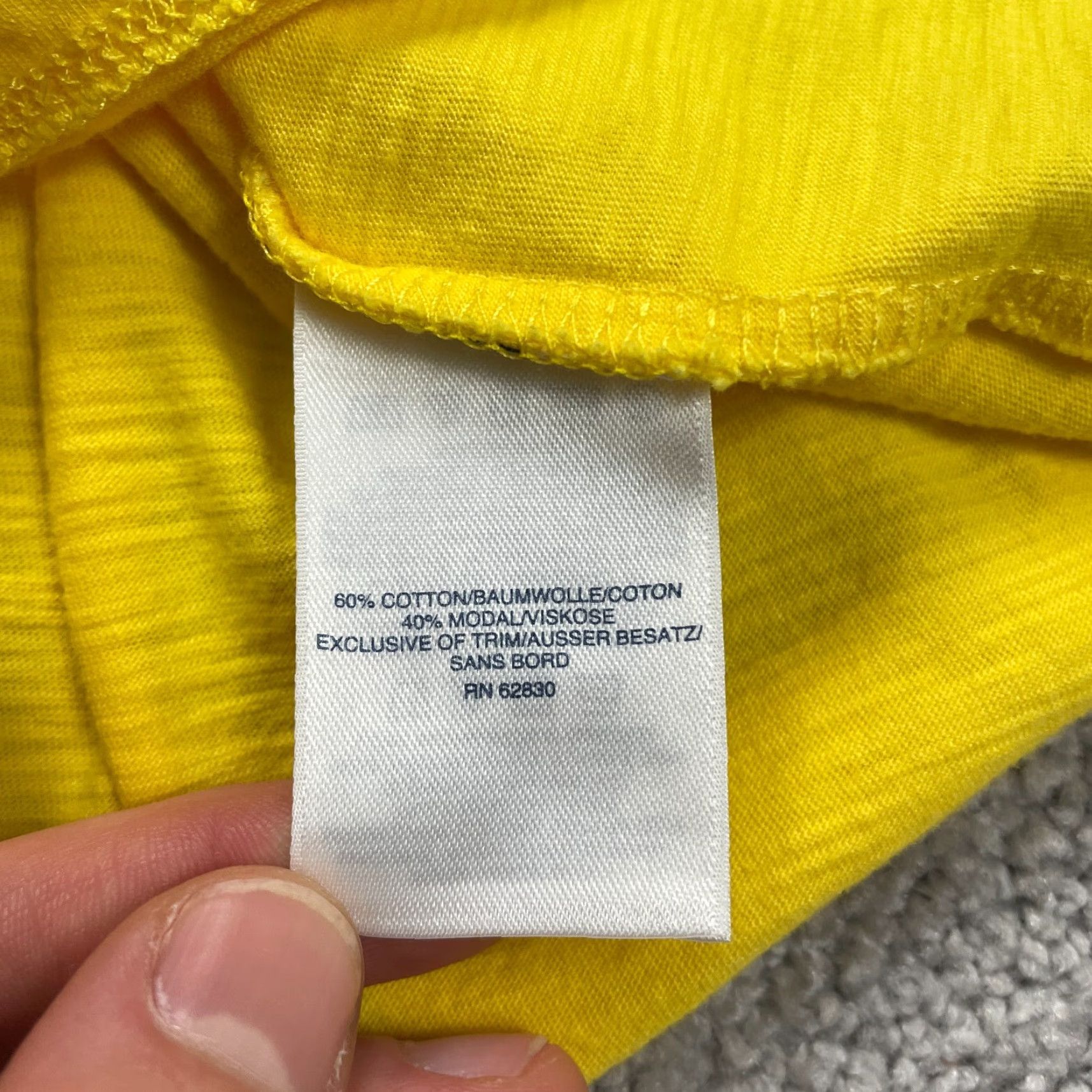 Lands' End Lands' End Women's Casual Basic Tee T-Shirt XS Yellow Short Sleeve Round Neck Lightweight Cotton Viscose Size XS / US 0-2 / IT 36-38 - 5 Thumbnail