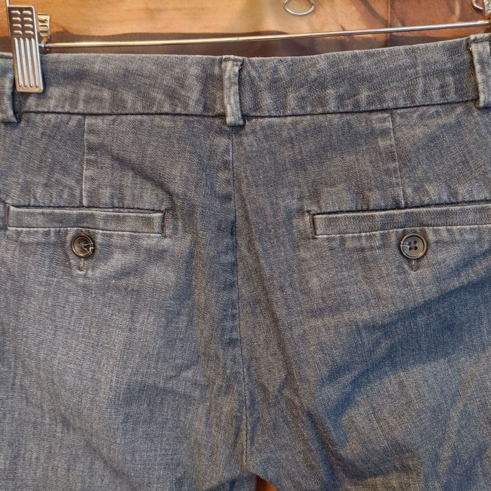 Banana Republic Banana Republic Women's Soft Chambray Denim Pants 26/2P Size 26" / US 2 / IT 38 - 2 Thumbnail