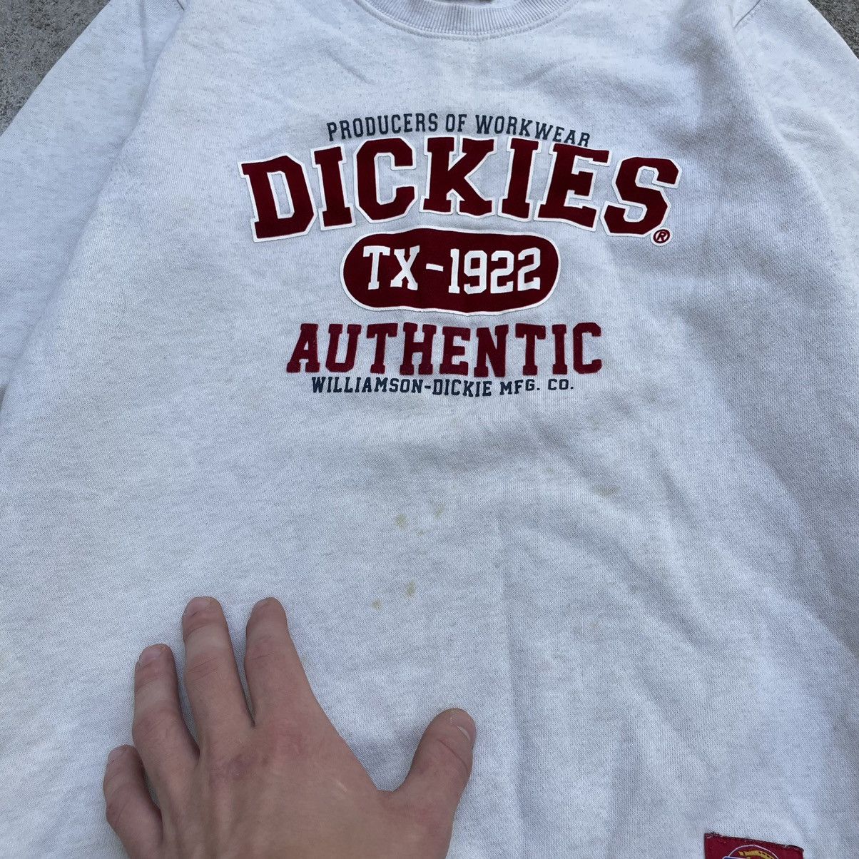 Vintage Vintage 90s Dickies Crewneck Graphic Logo Streetwear Slim S Size US S / EU 44-46 / 1 - 4 Thumbnail