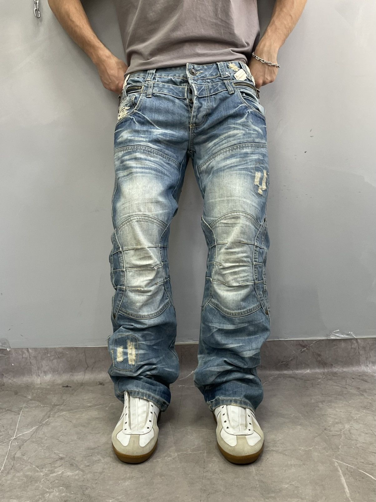 Diesel Diesel style distressed jeans rare y2k japanese Size US 32 / EU 48 - 2 Thumbnail