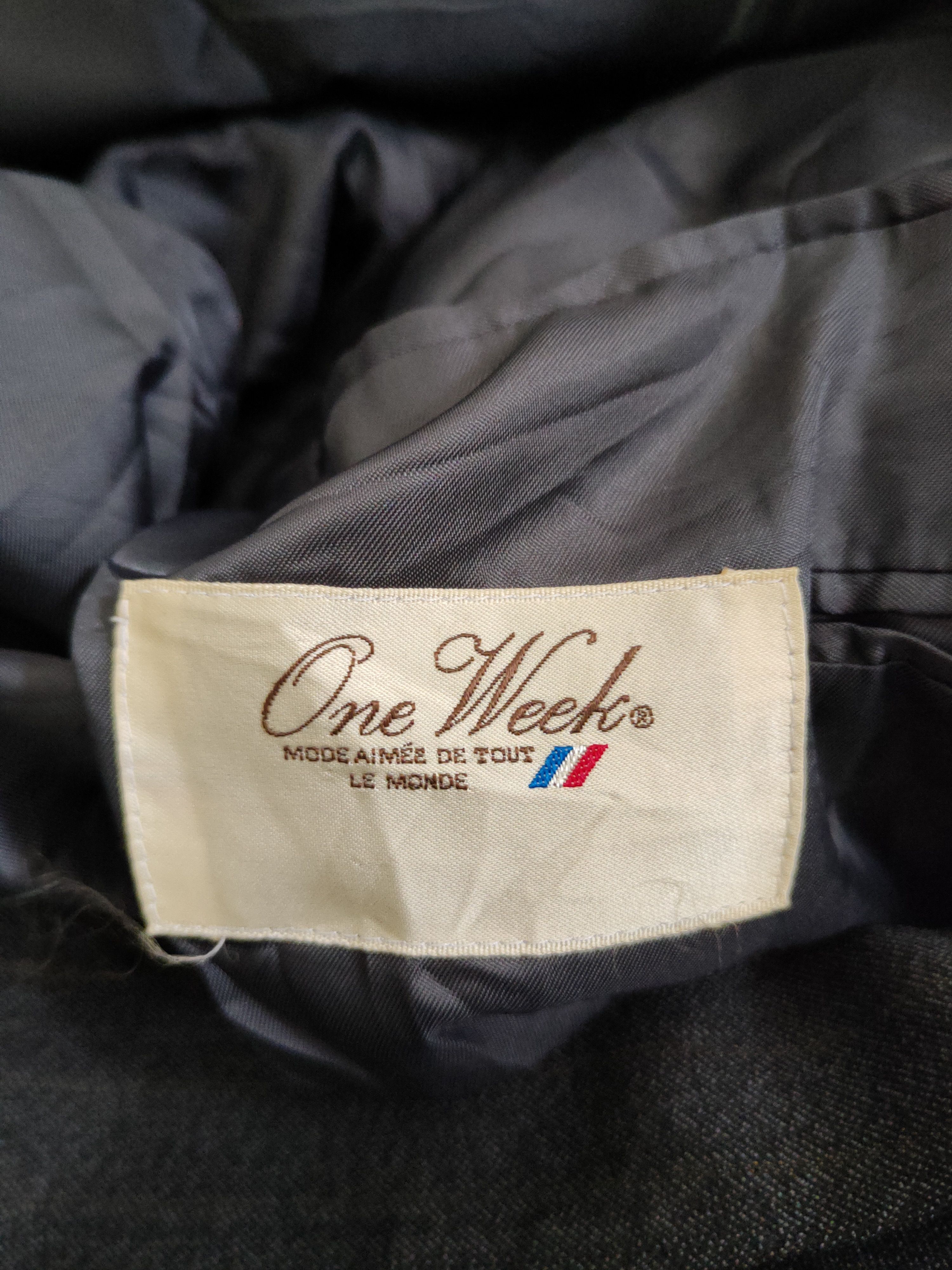 Japanese Brand × Vintage Very rare One Week Black Blazers (Vintage Stuff) Size US M / EU 48-50 / 2 - 11 Thumbnail