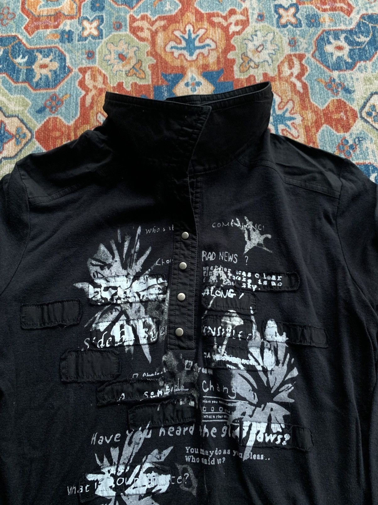 If Six Was Nine Vkei japanese archive poem gothic long sleeve Size US M / EU 48-50 / 2 - 4 Thumbnail
