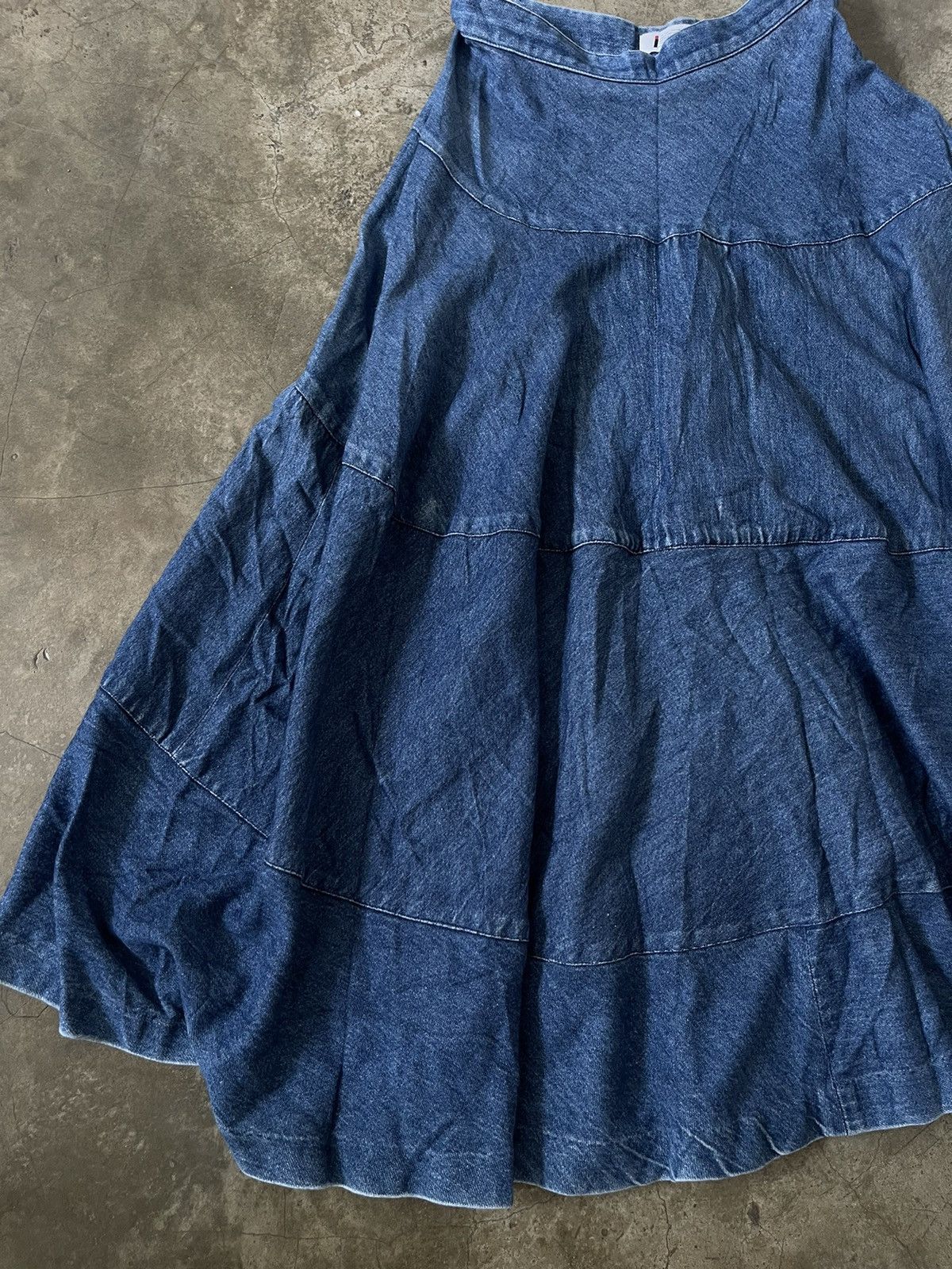 Issey Miyake Issey Miyake Denim Skirt Panel Seam Size 24" / US 00 / IT 34 - 3 Thumbnail