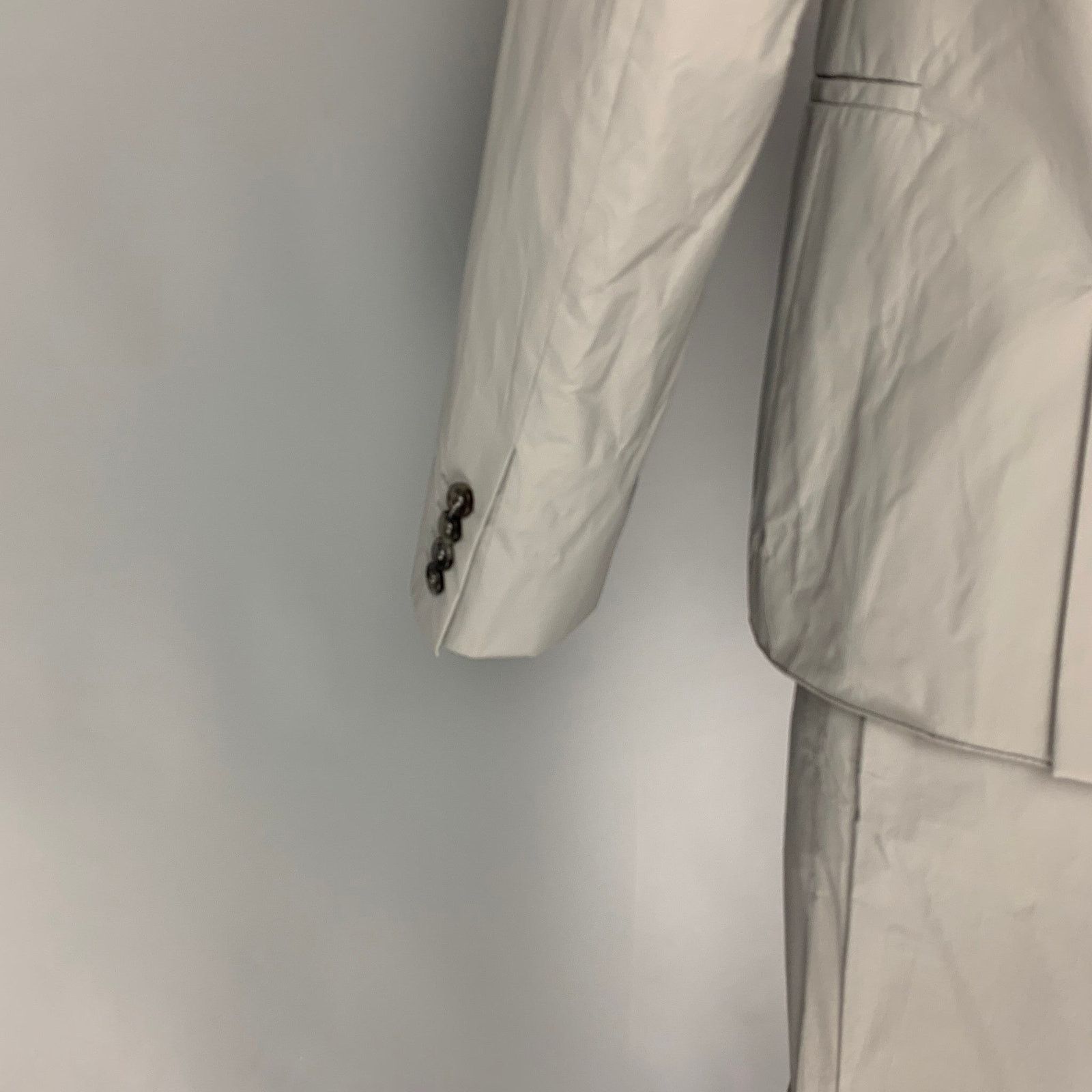 Calvin Klein CALVIN KLEIN COLLECTION 38 Grey Polyurethane Polyester Suit Size 38R - 4 Thumbnail
