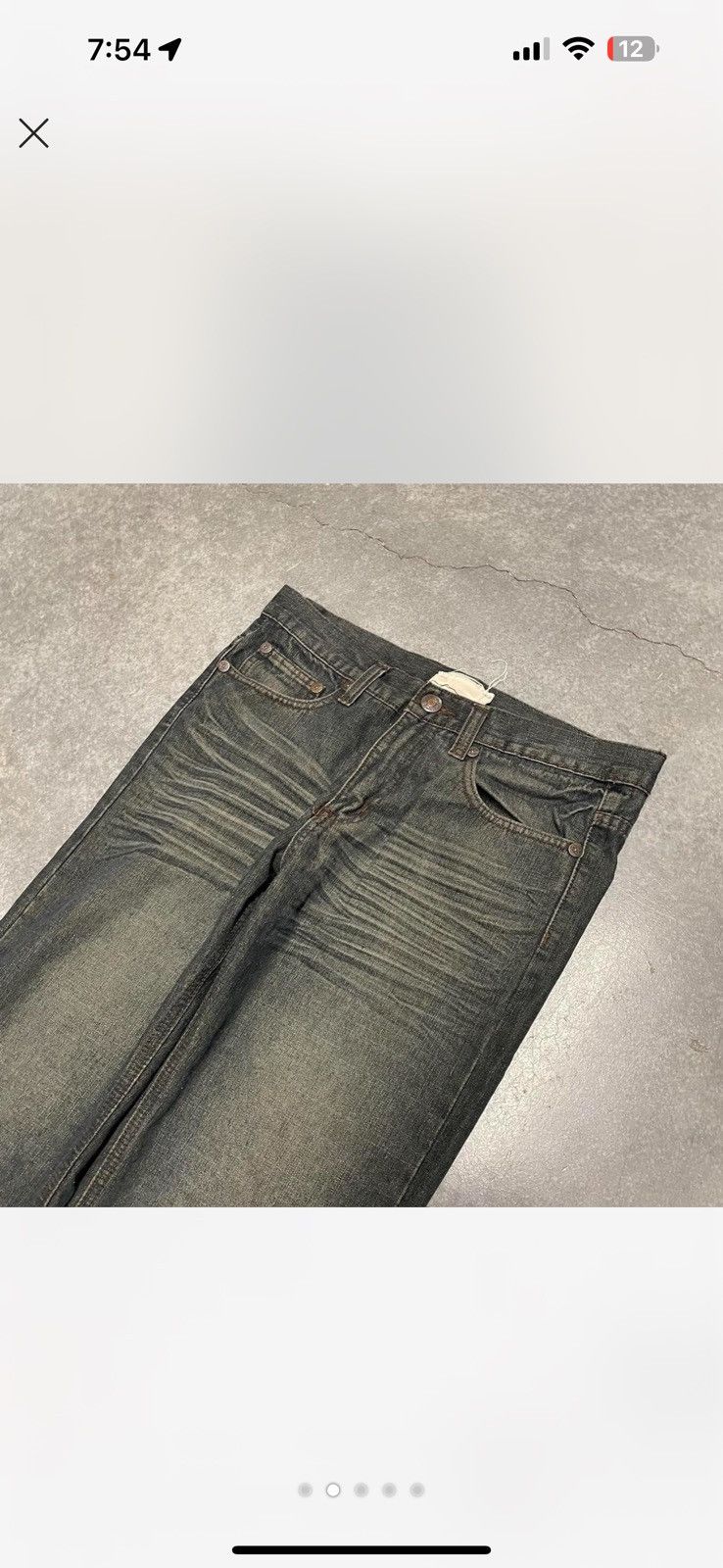 Vintage Skater Grunge Faded Jeans Size US 32 / EU 48 - 2 Thumbnail