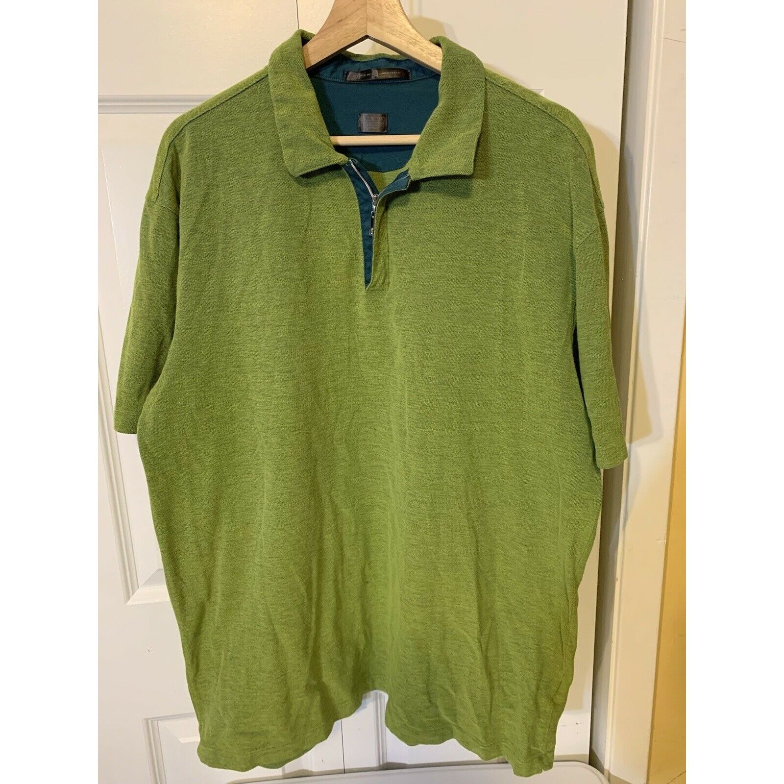 Tiger Woods Tiger Woods Green Men’s Sz XL 1/4 zip Polo Shirt Size US XL / EU 56 / 4 - 5 Thumbnail