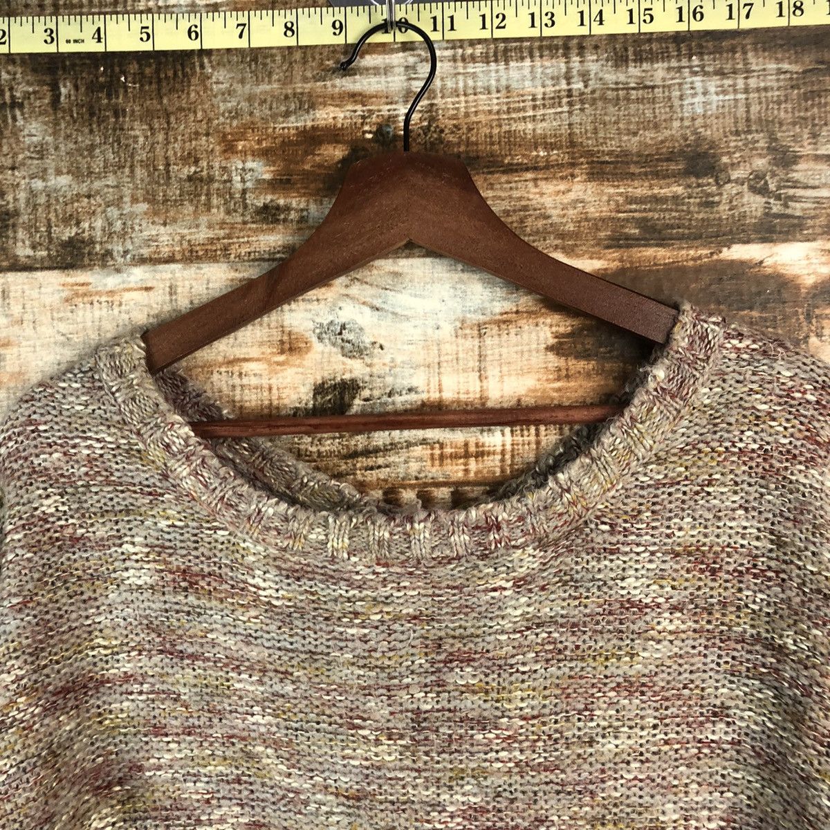 GU × Homespun Knitwear DL GU Brown Vintage Knitwear #C498 Size M / US 6-8 / IT 42-44 - 4 Thumbnail