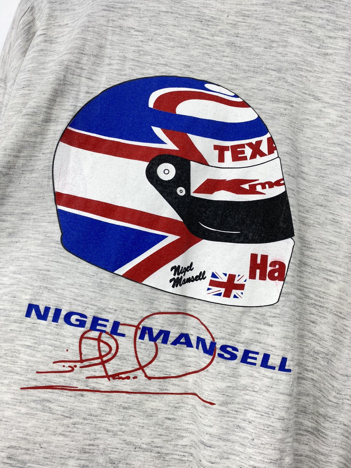 Vintage Vintage Nigel Mansell Formula One T Shirt Tee Ayrton Senna Size US L / EU 52-54 / 3 - 9 Thumbnail