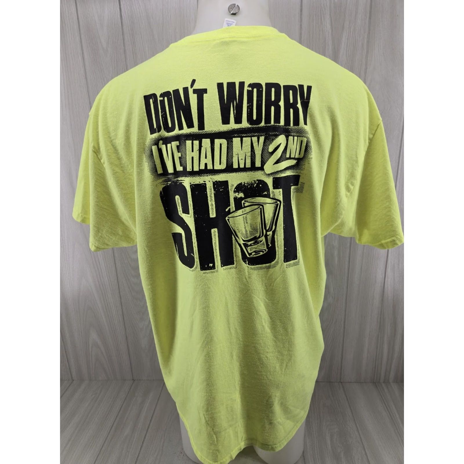 Gildan VINTAGE Distressed Armed American Supply Green 2nd Shot Short Sleeve Men’s 2XL T-Shirt Size US 39 - 2 Thumbnail